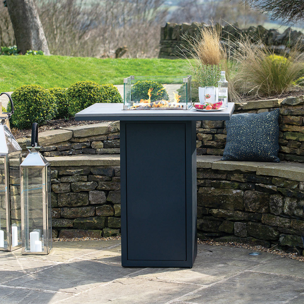 Cosiloft 100 Black and Grey Fire Pit Bar Table