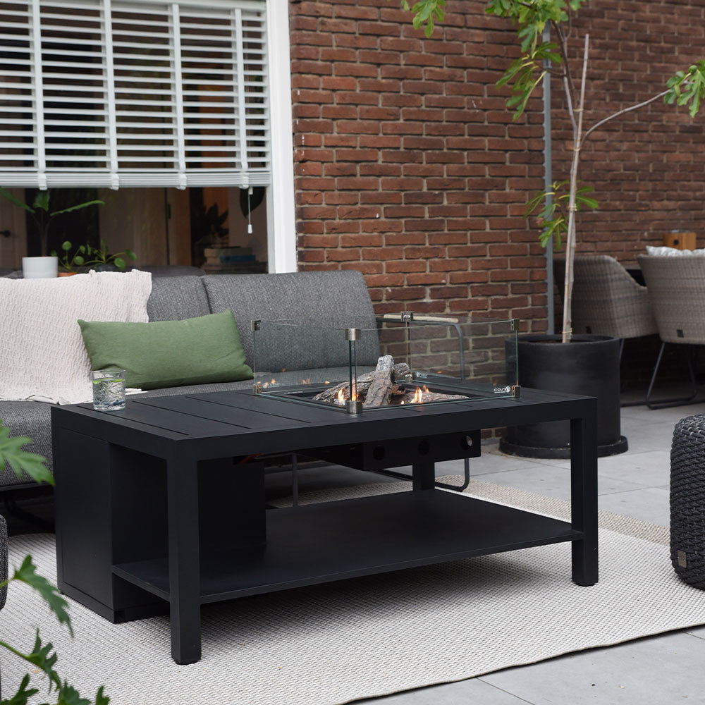 Cosiflow 120 Rectangular Anthracite Fire Pit Table