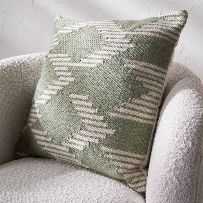 Sage Chevron Outdoor Scatter Cushion