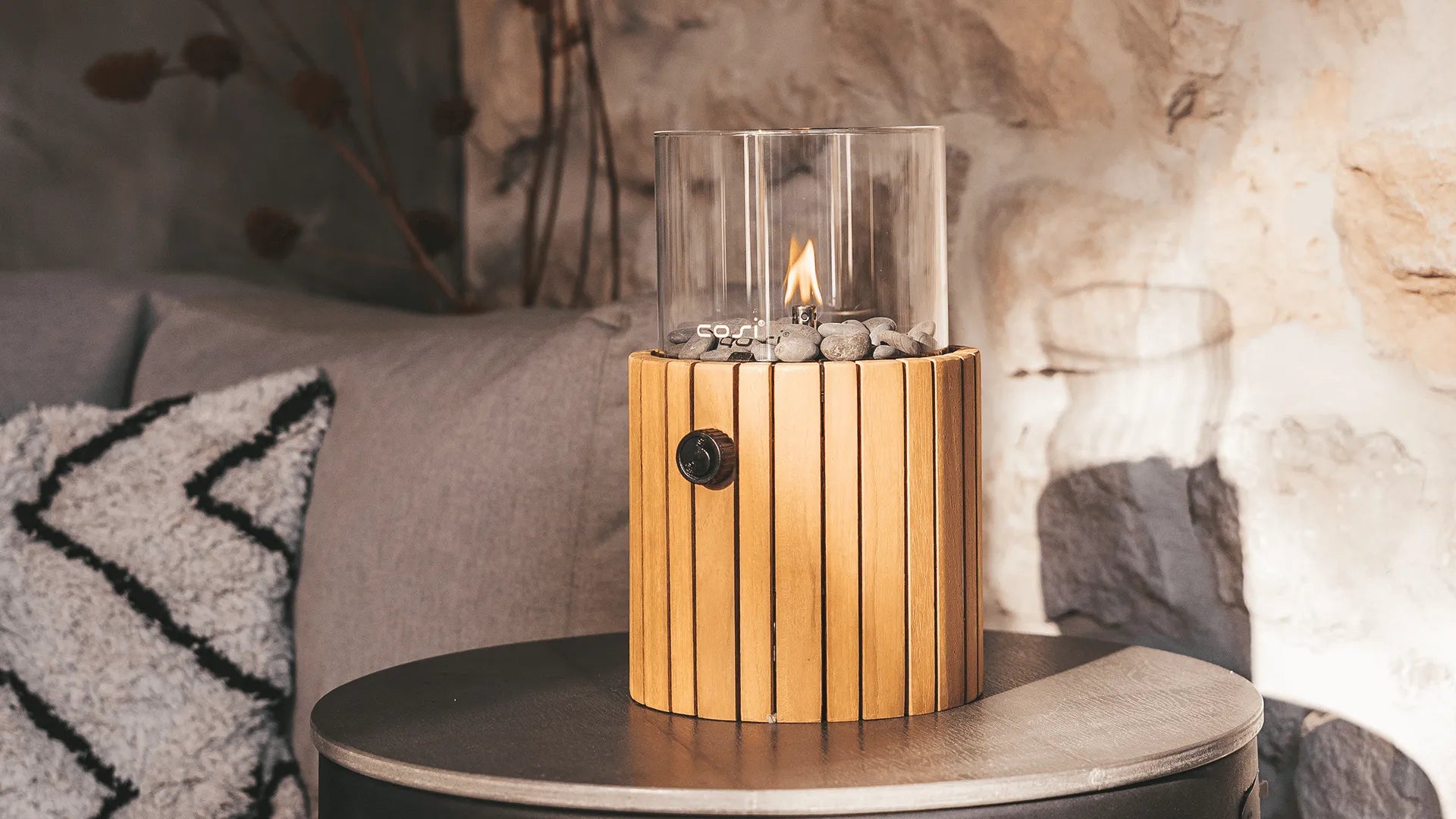 Cosiscoop Timber Round Fire Lantern