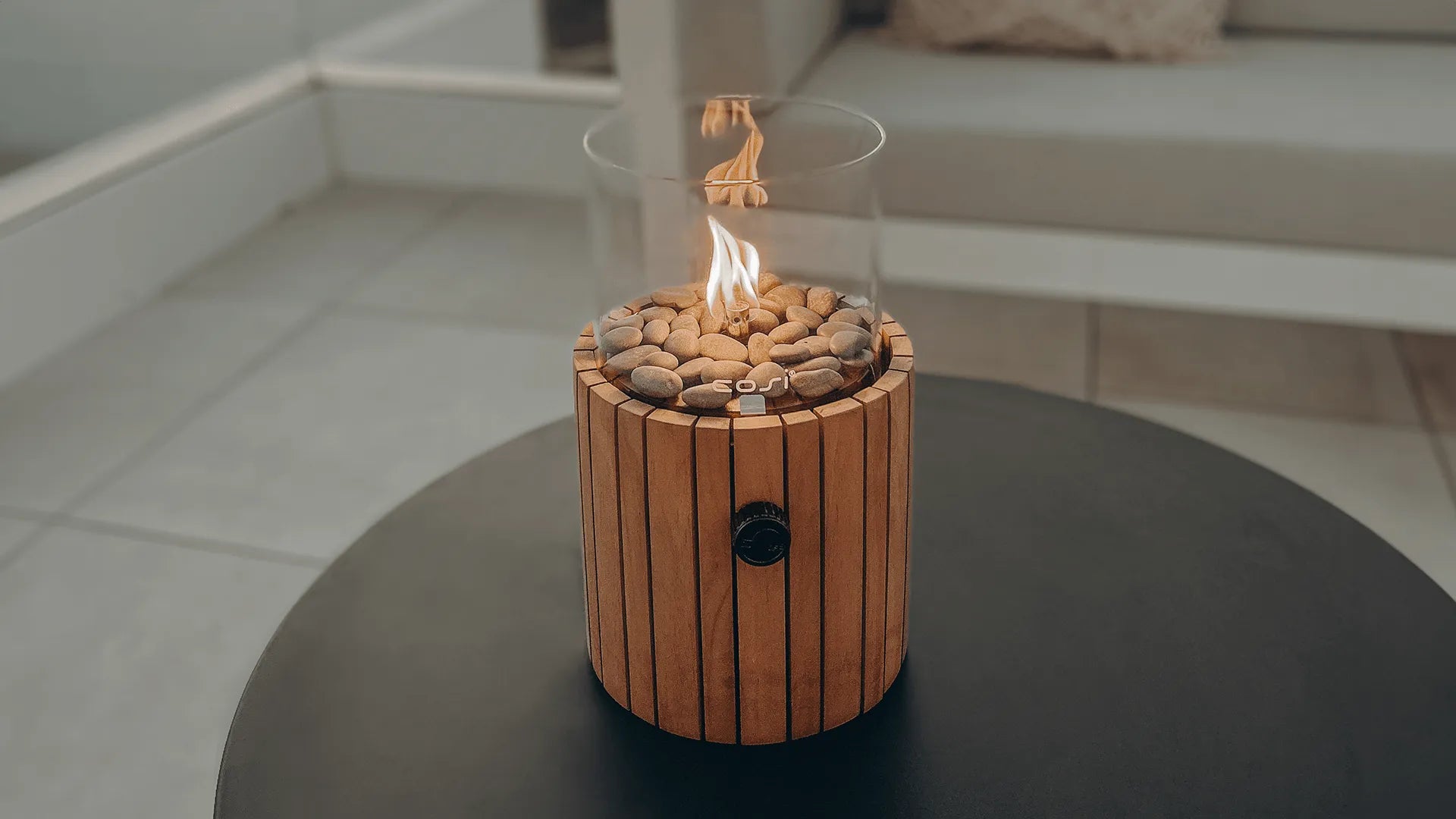 Cosiscoop Timber Round Fire Lantern