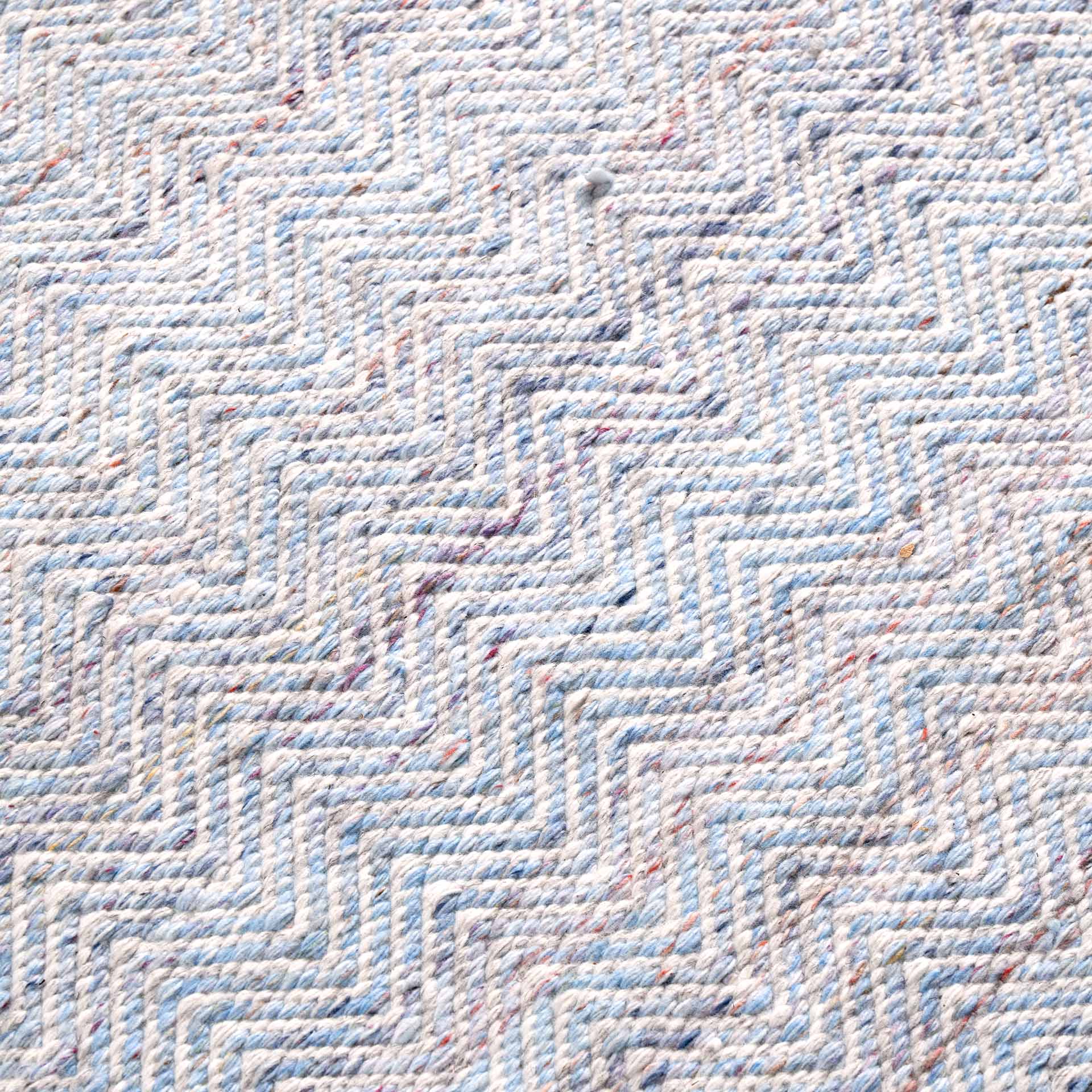 Aqua Blue Inca Outdoor Rug