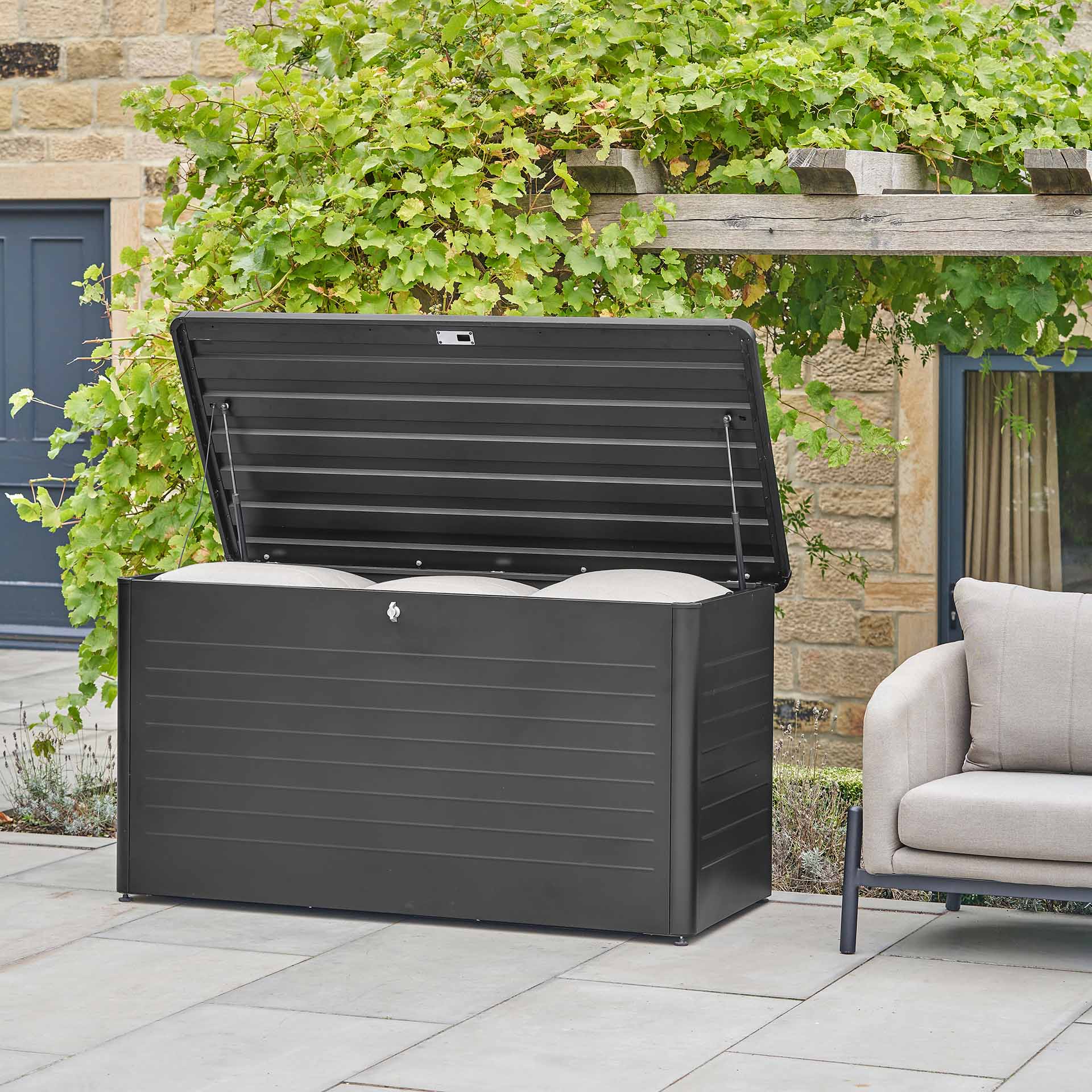Ashford Black Large Cushion Box