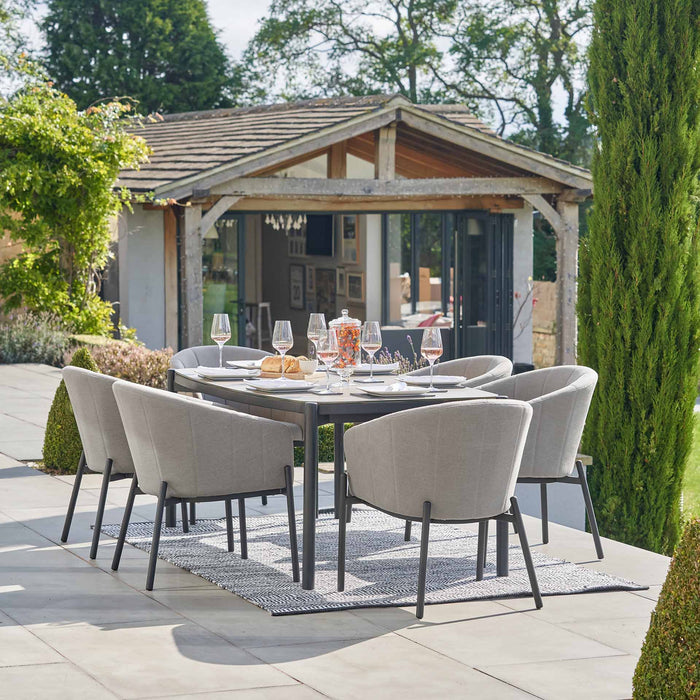 Belvedere Putty 6 Seater Rectangular Dining Set