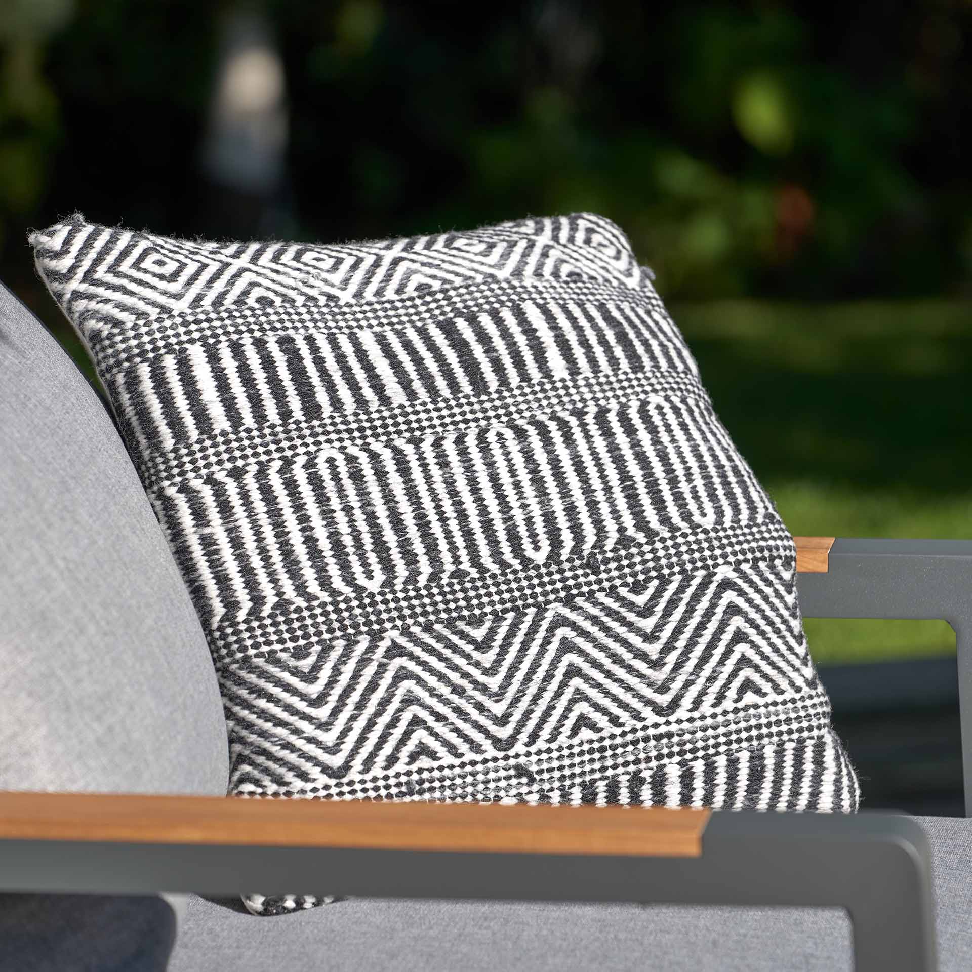 Black Inca Outdoor Scatter Cushion
