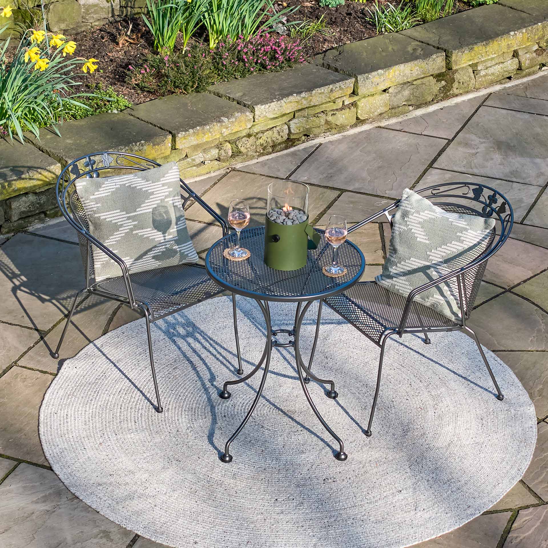 Brantwood Grey Bistro Set