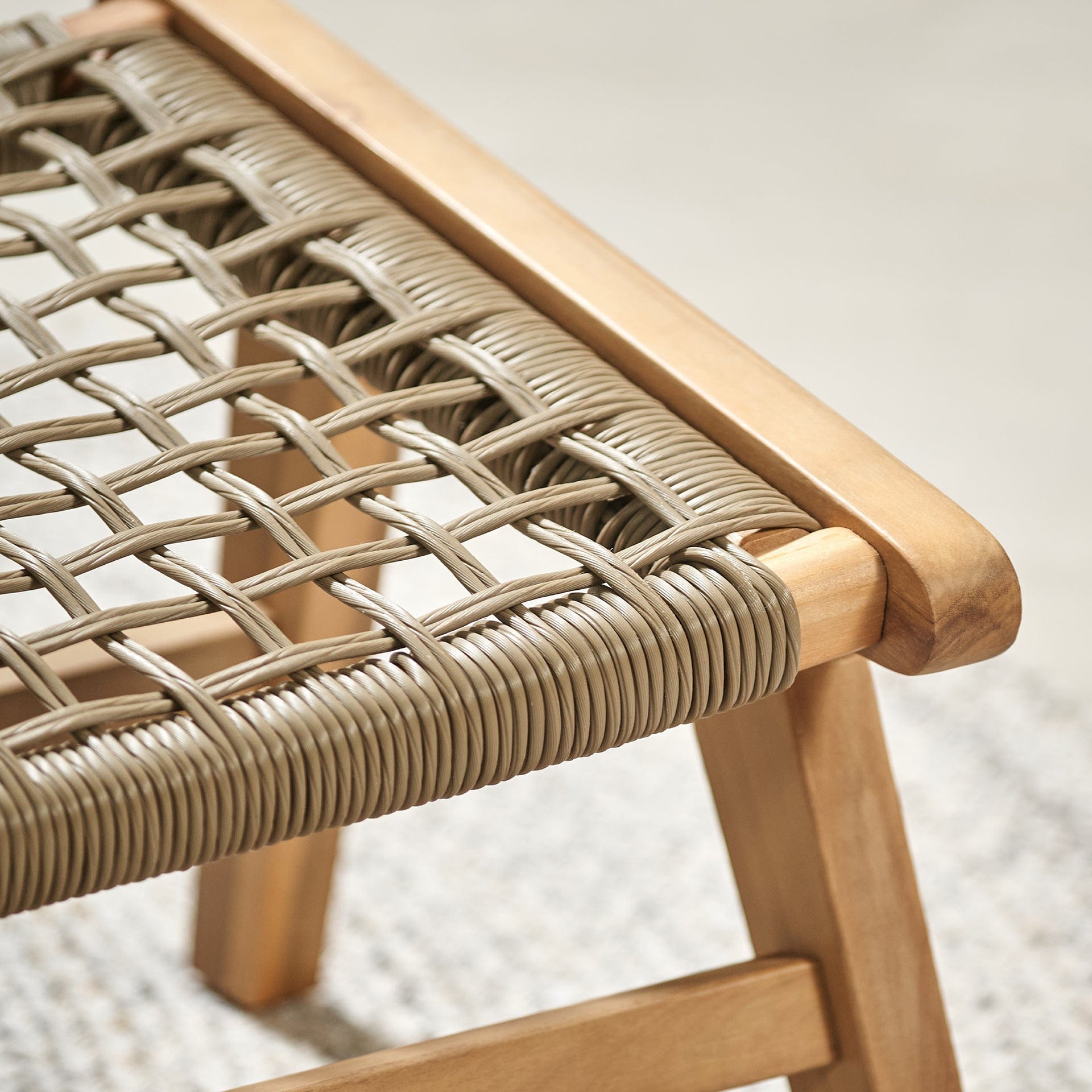 Calabria Chair & Hocker Set