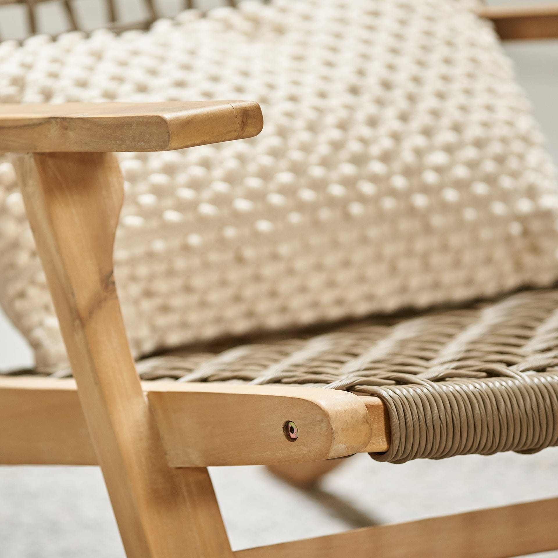 Calabria Chair & Hocker Set