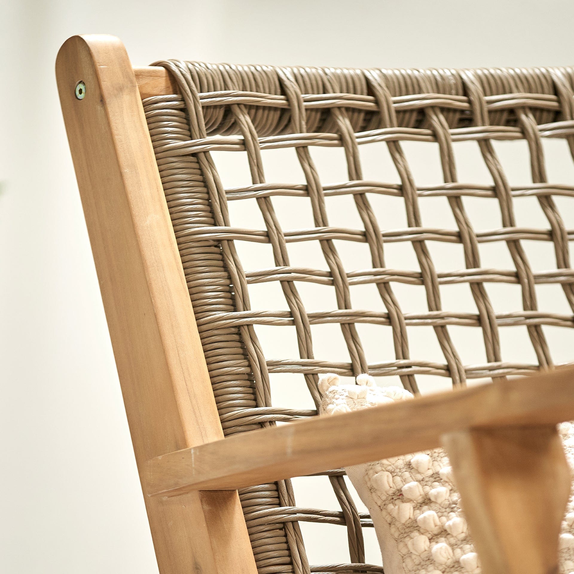Calabria Chair & Hocker Set