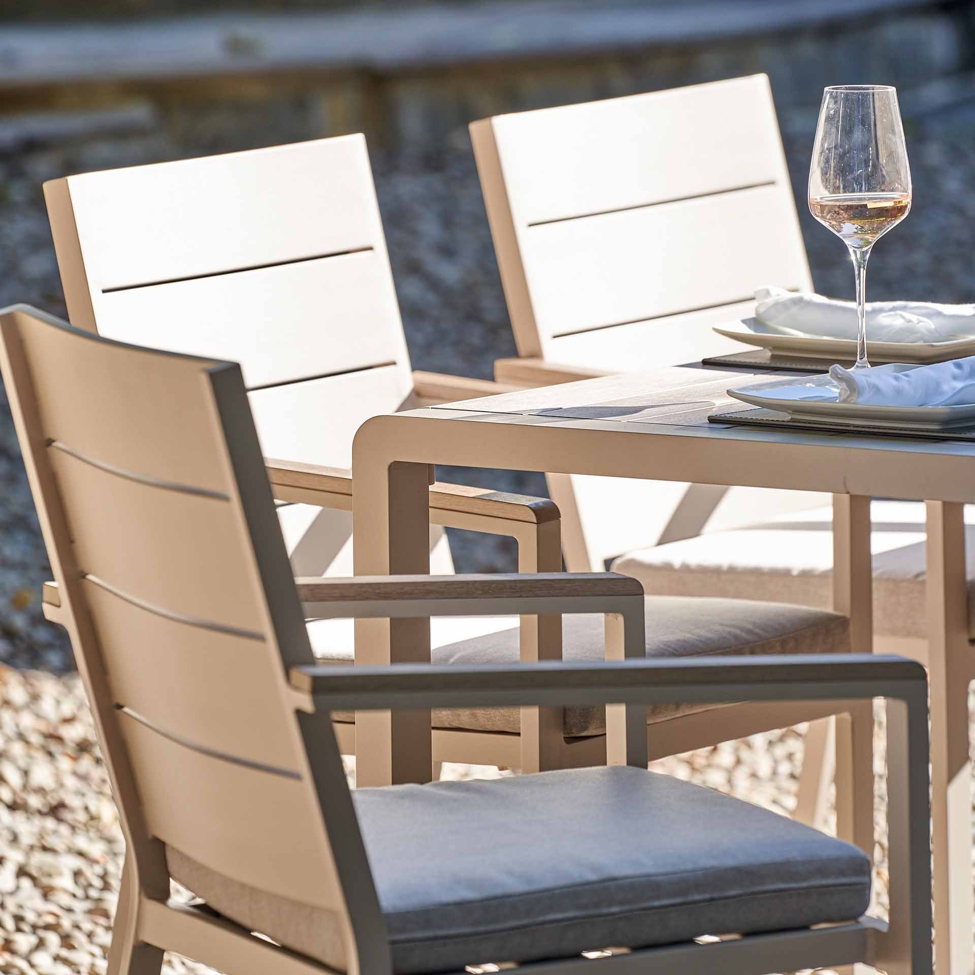Caledon Latte 6 Seater Dining Set