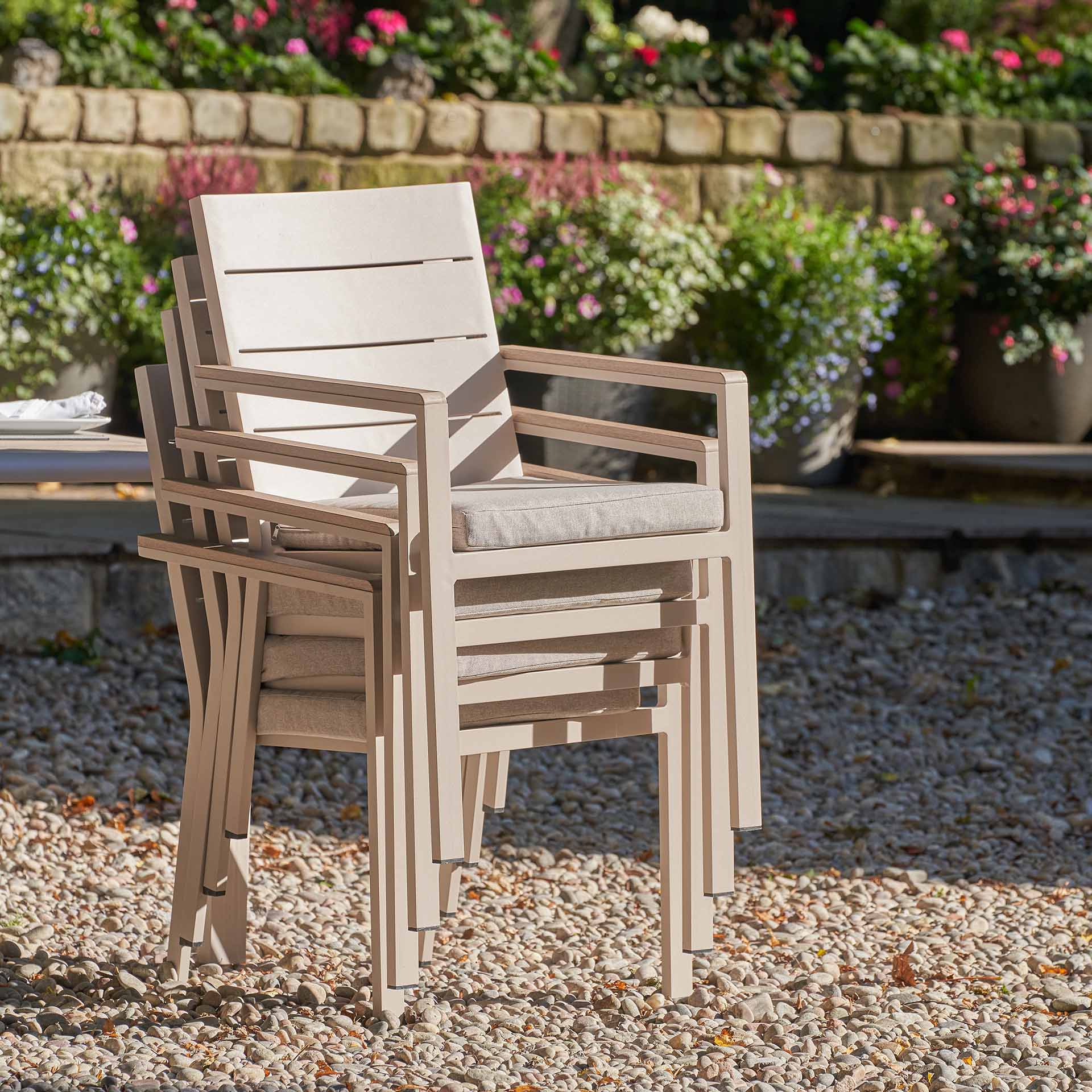 Caledon Latte 6 Seater Dining Set
