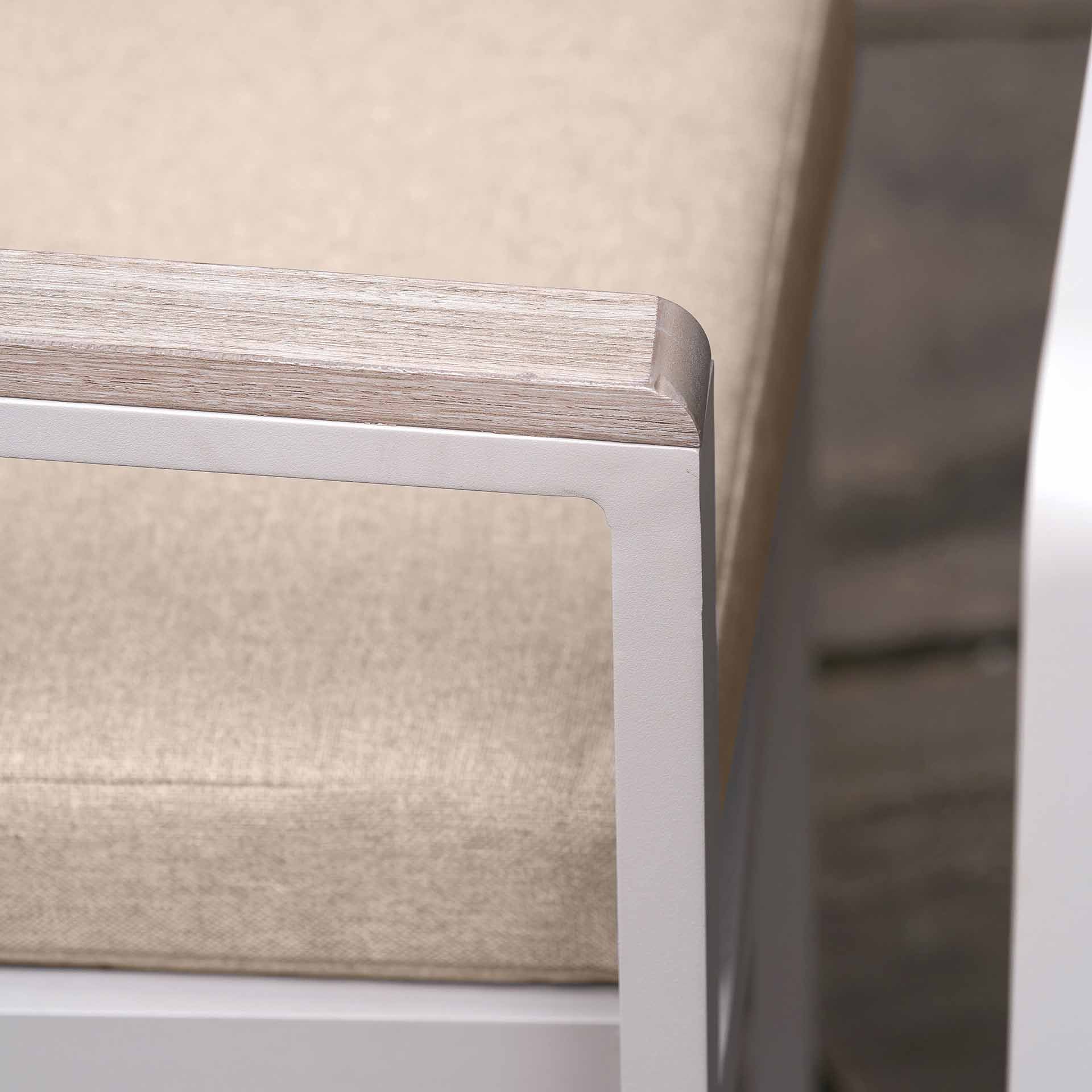 Caledon Latte Corner Seating Set with Adjustable Table