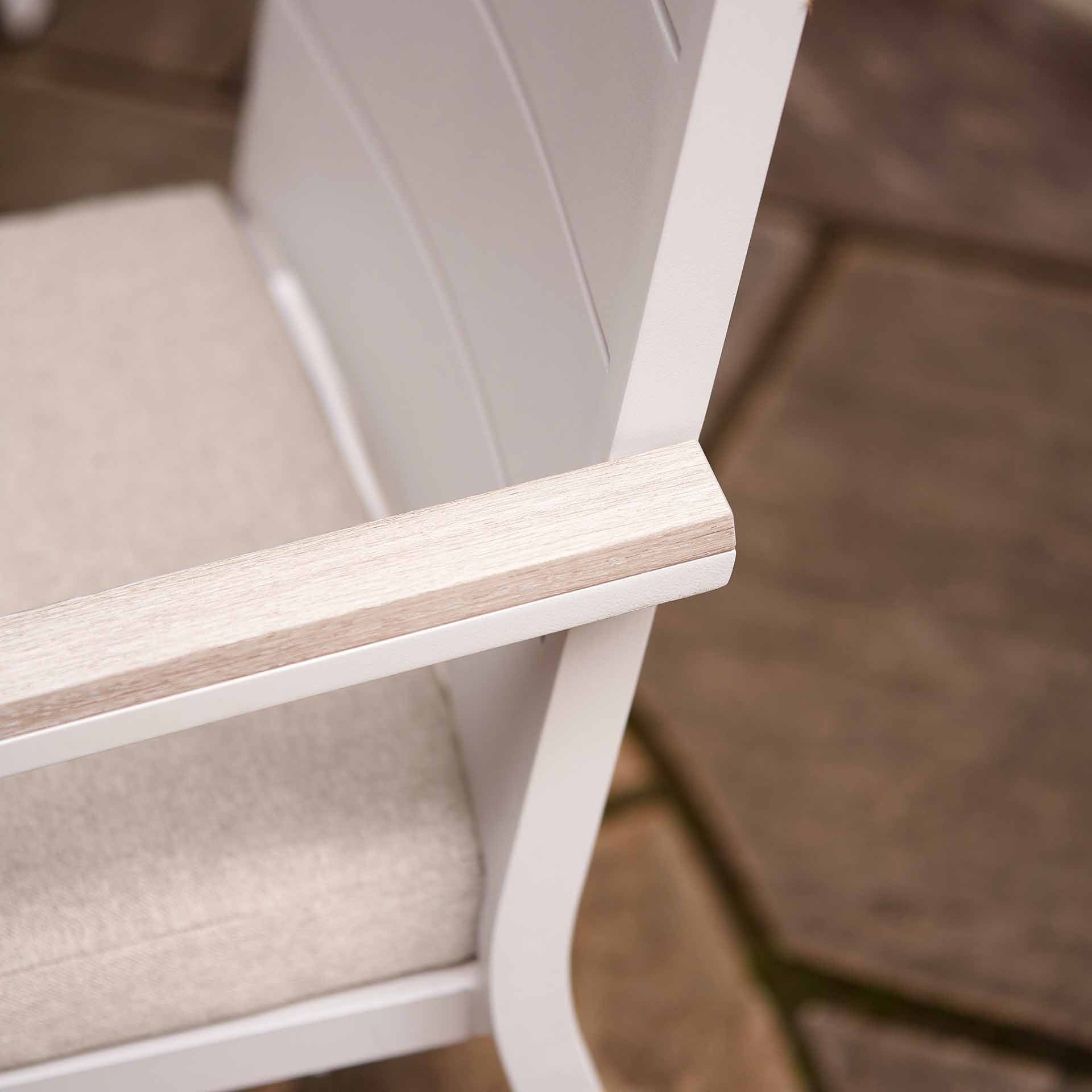 Caledon Latte Corner Seating Set with Adjustable Table
