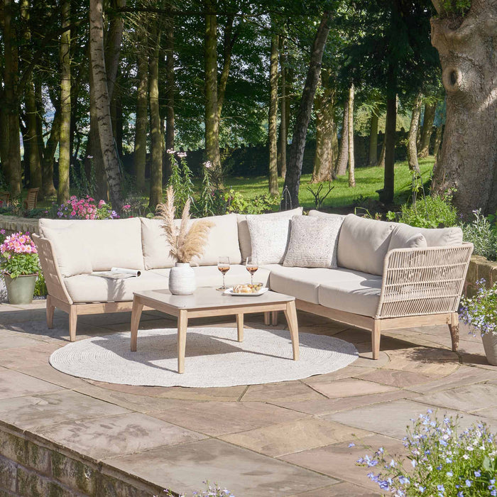 Capri Woven Corner Seating Set