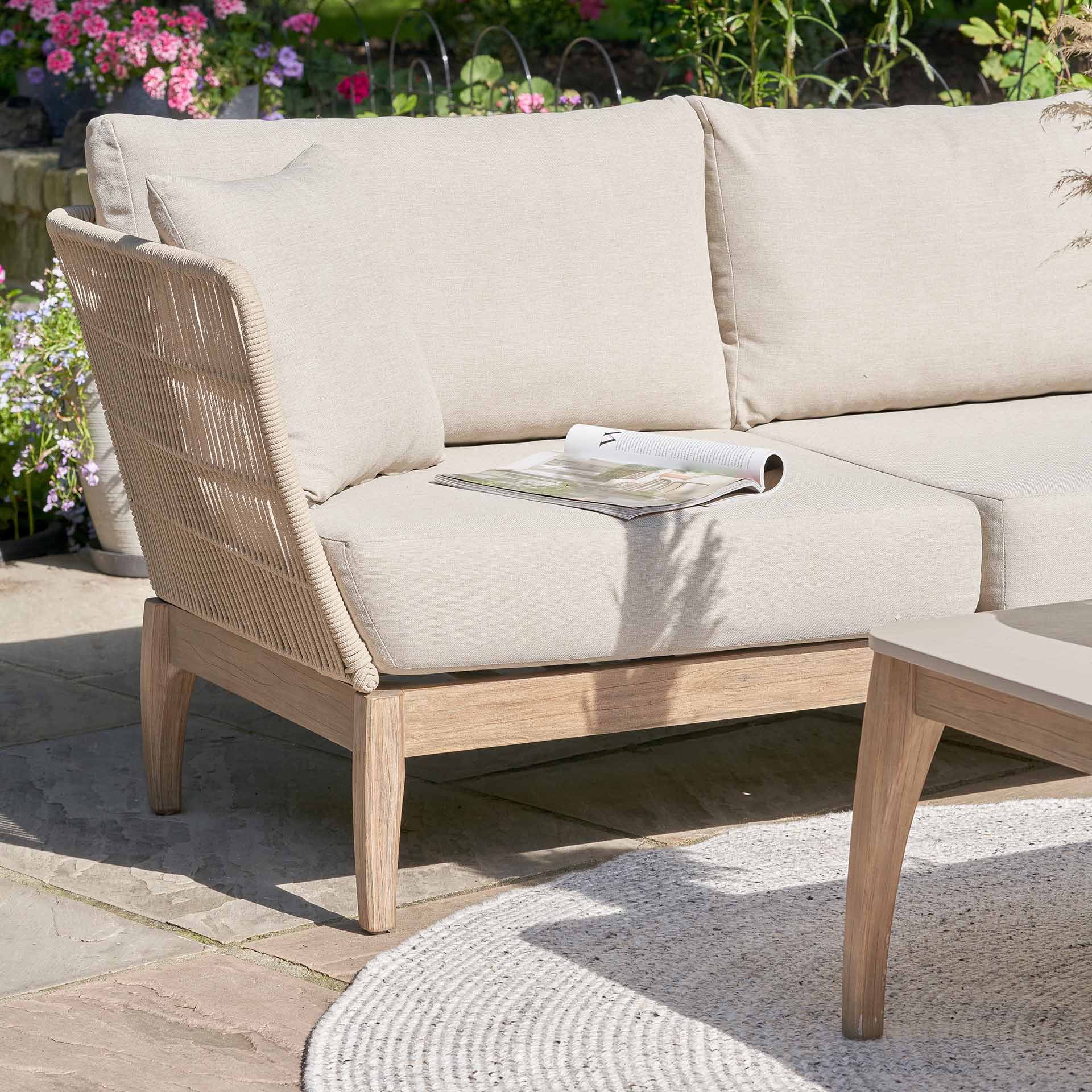 Capri Woven Corner Seating Set
