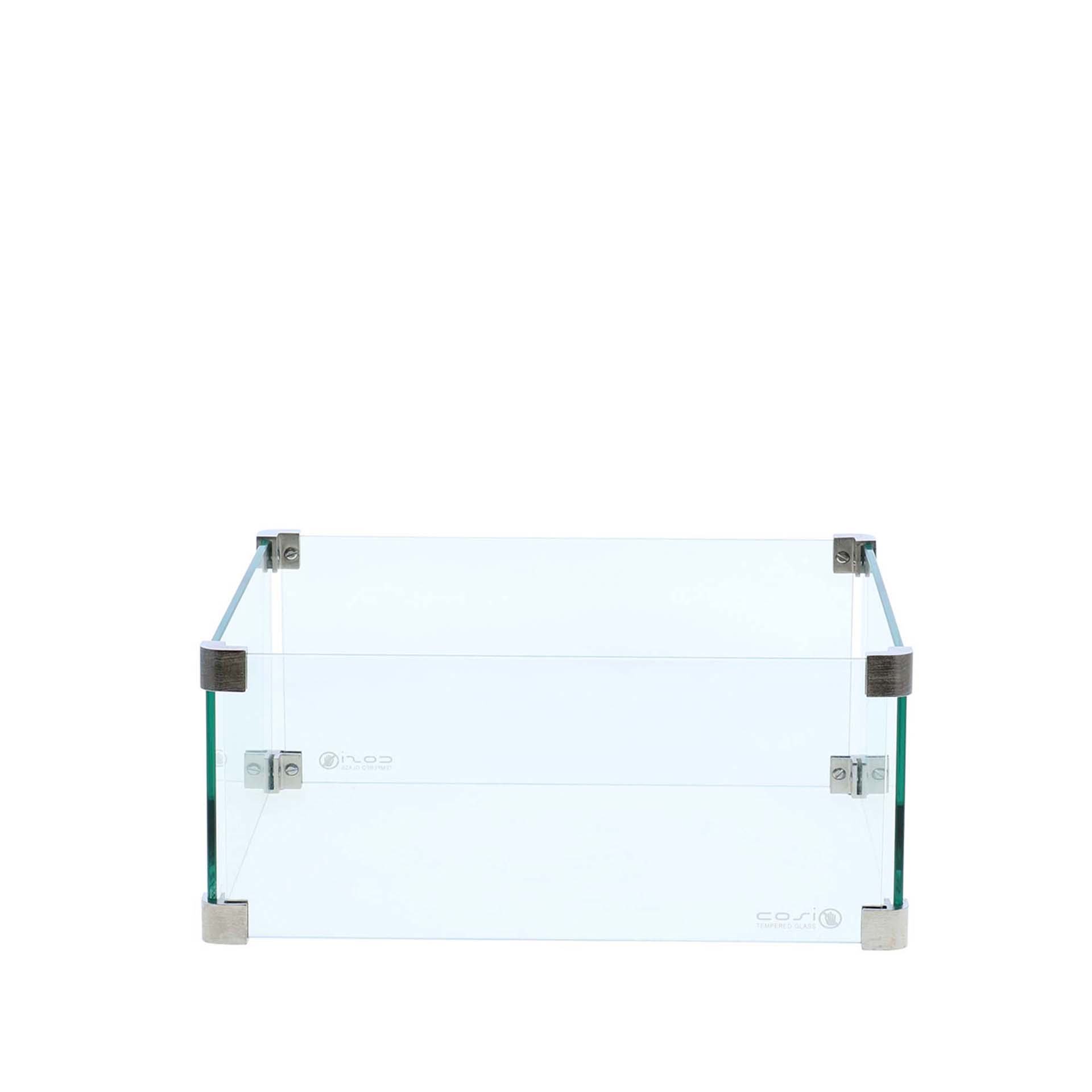 Cosi Fire Pit Medium Square Glass Surround
