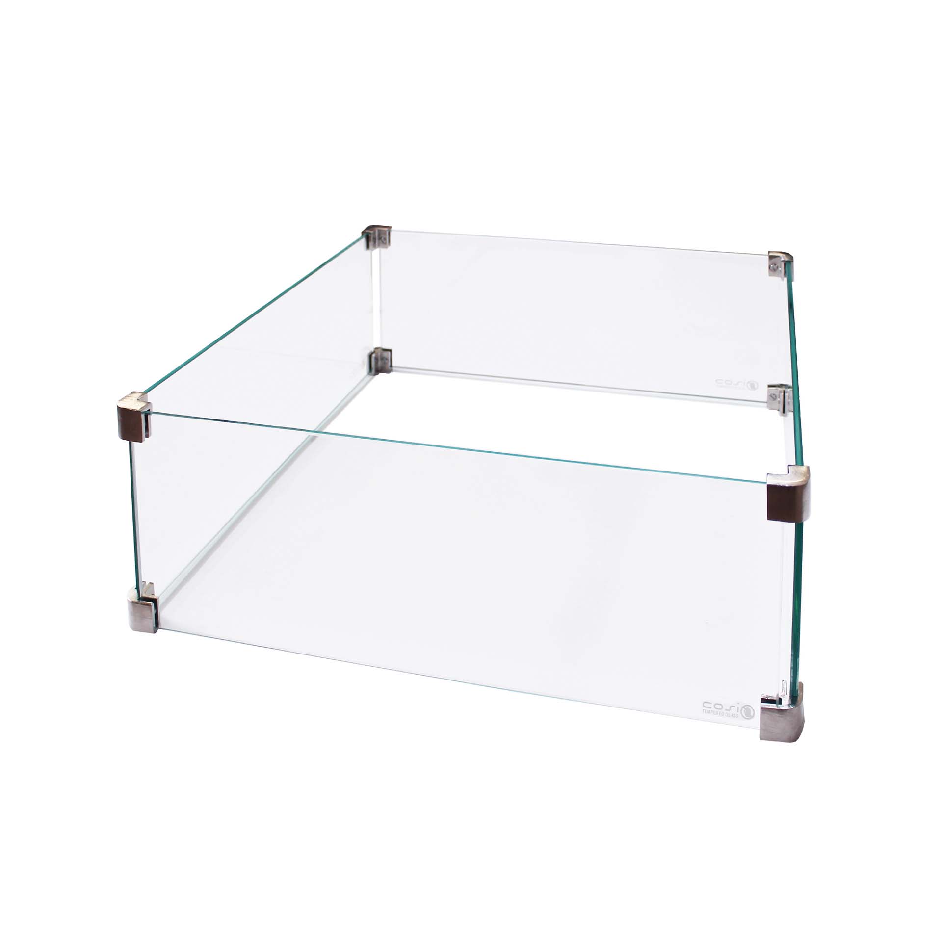 Cosi Fire Pit Medium Square Glass Surround