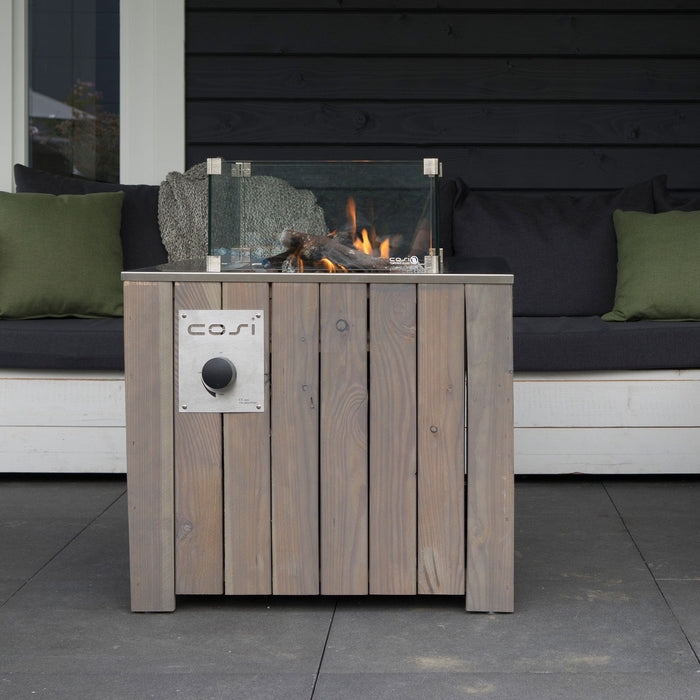 Cosicube 70 Grey Wash Fire Pit