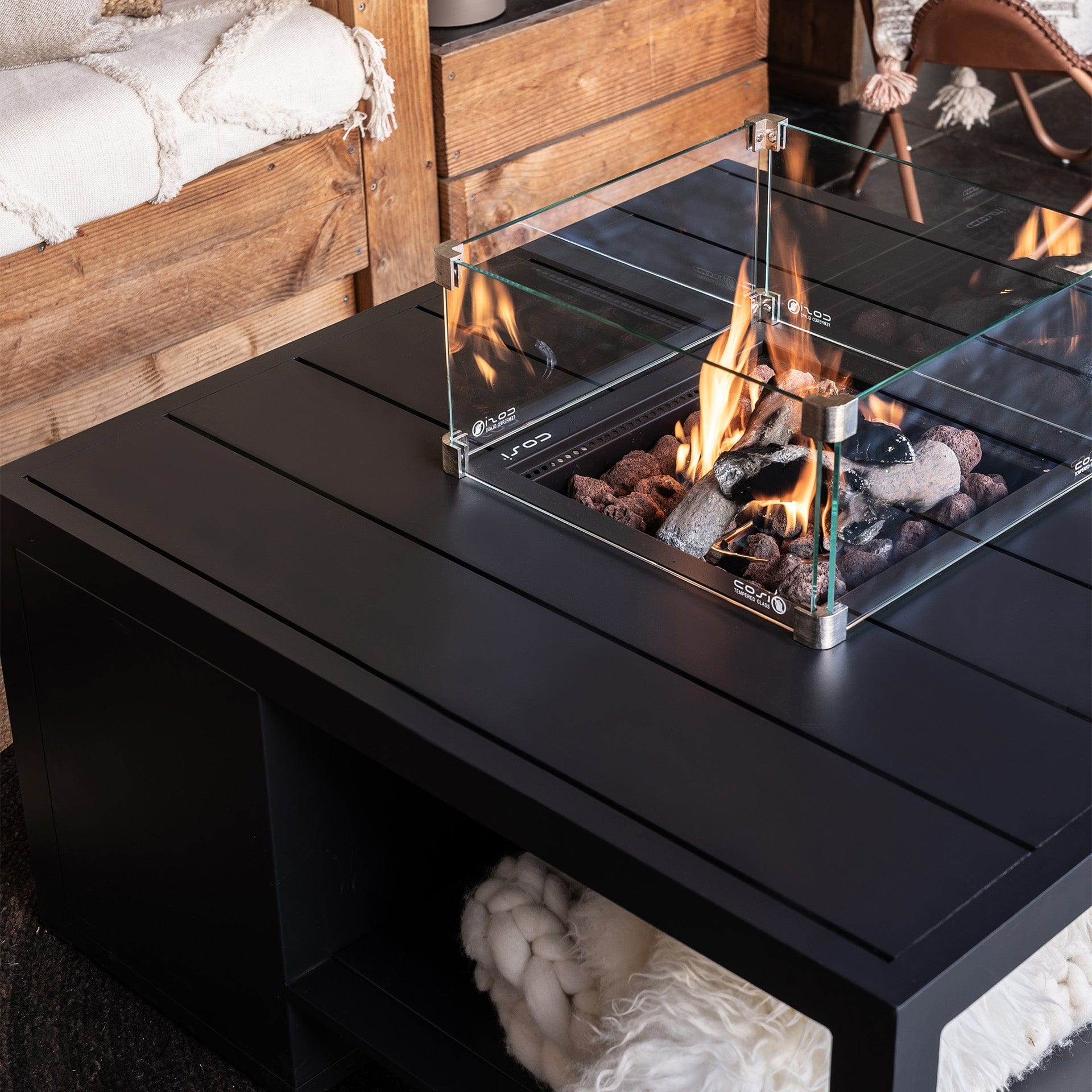 Cosiflow 100 Square Anthracite Fire Pit