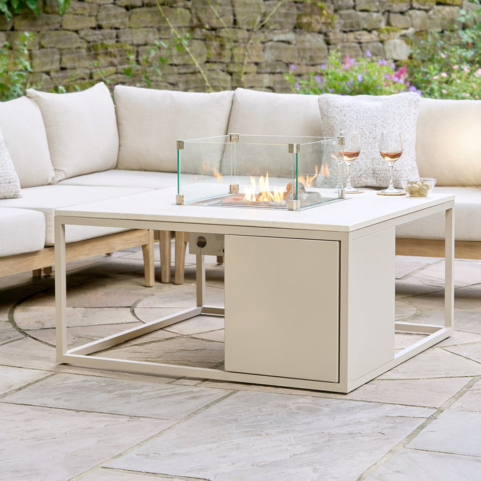 Cosiloft Sandy Beige Square Fire Pit