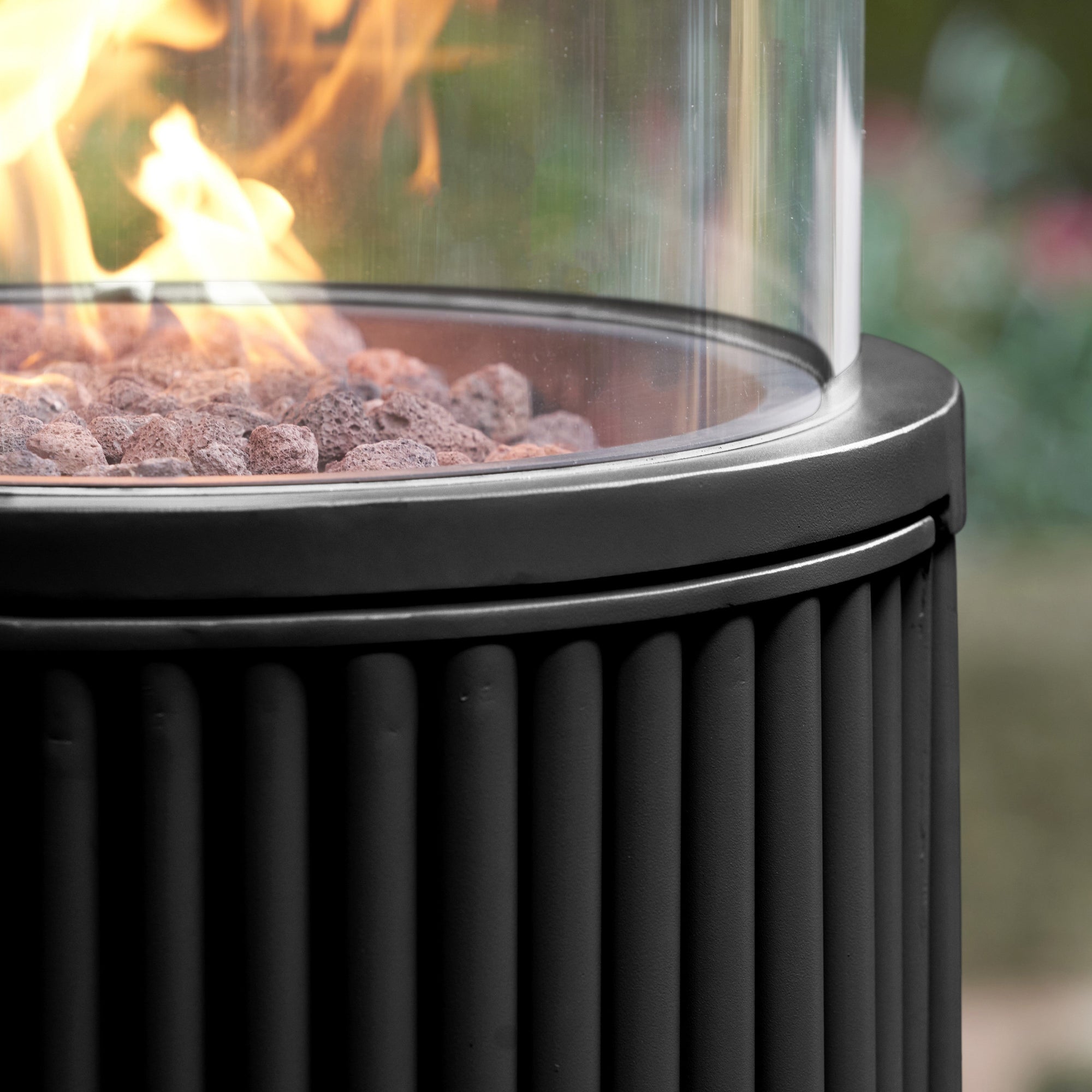 Cosipillar Tube Black Fire Lantern
