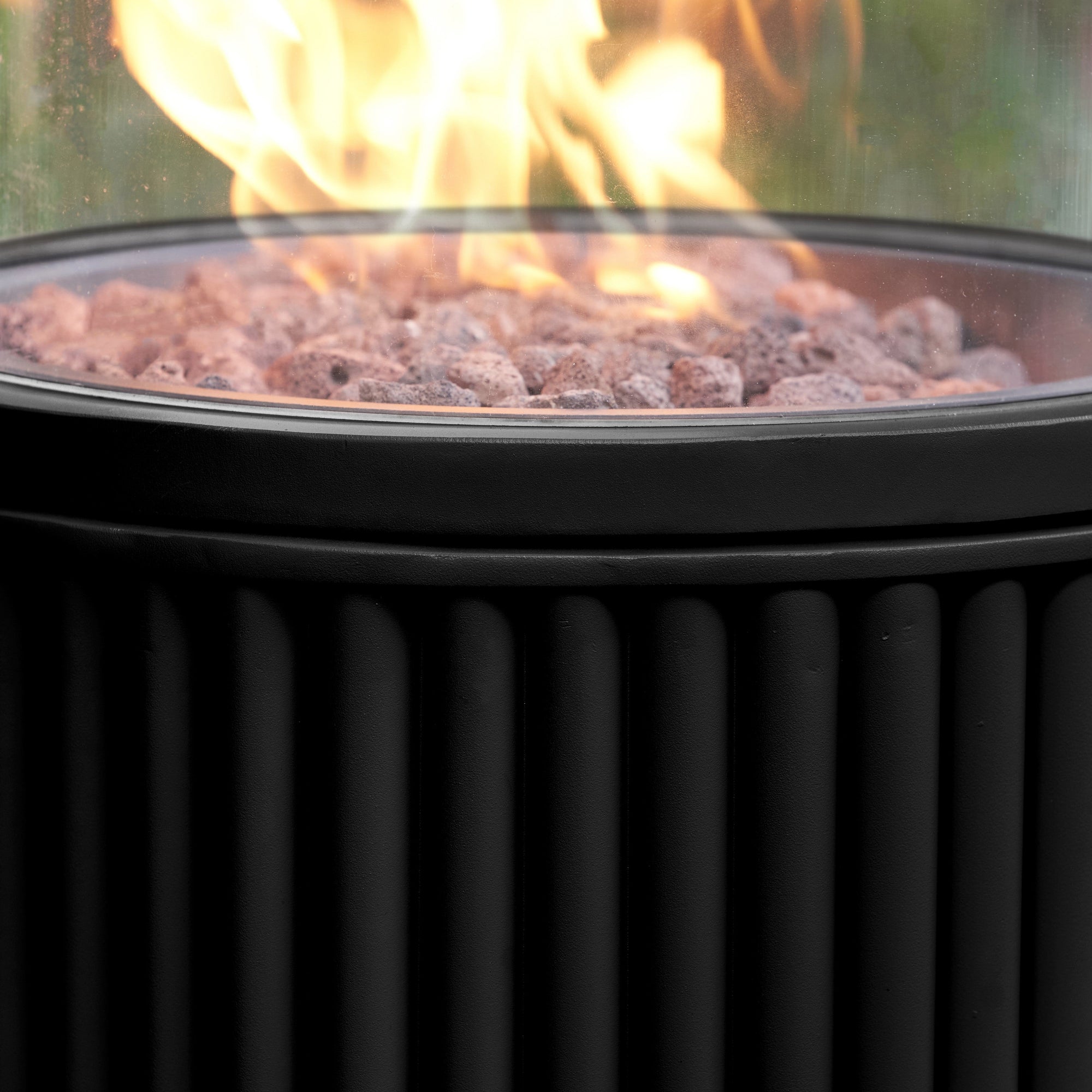 Cosipillar Tube Black Fire Lantern