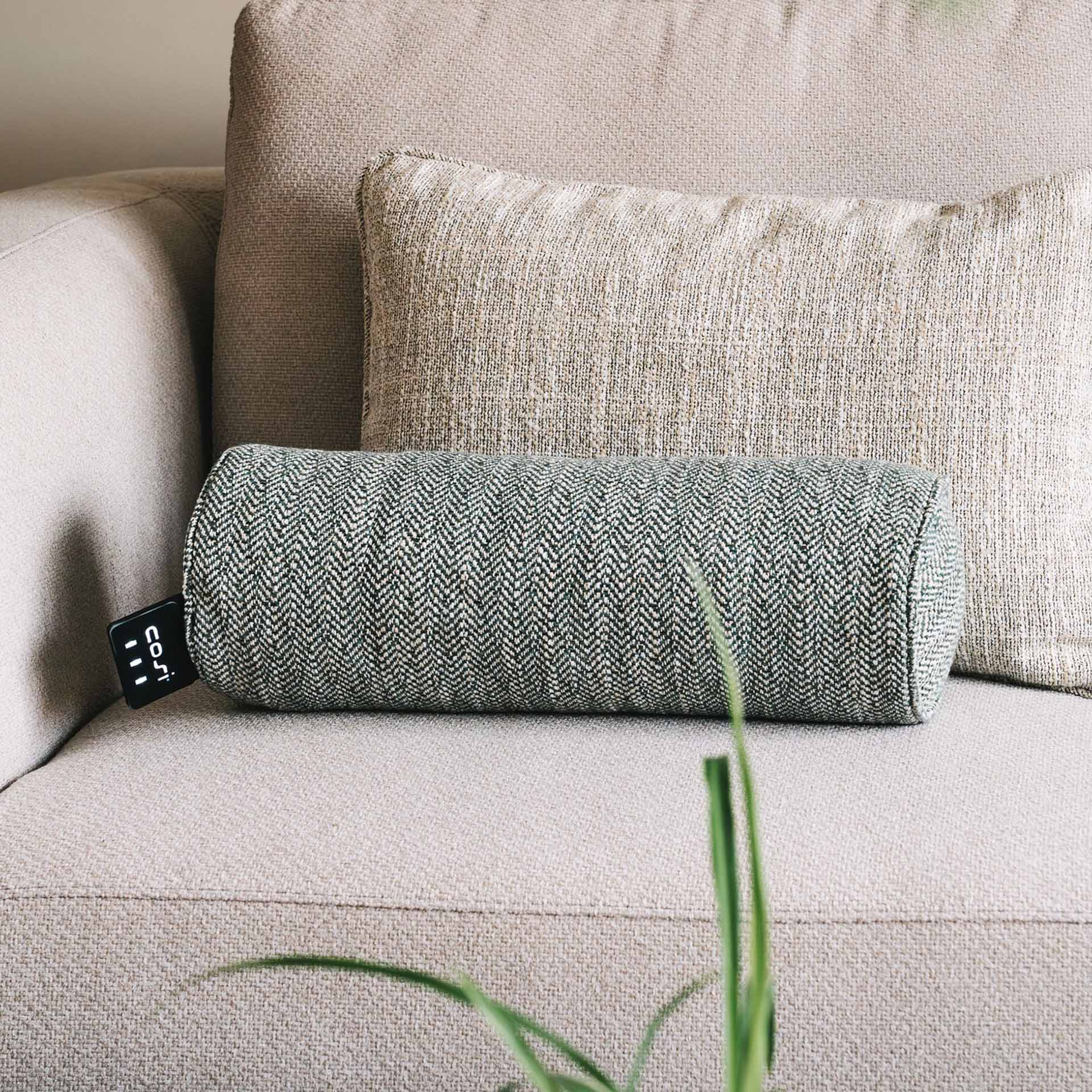 Cosipillow Comfort Green Heated Bolster Pillow
