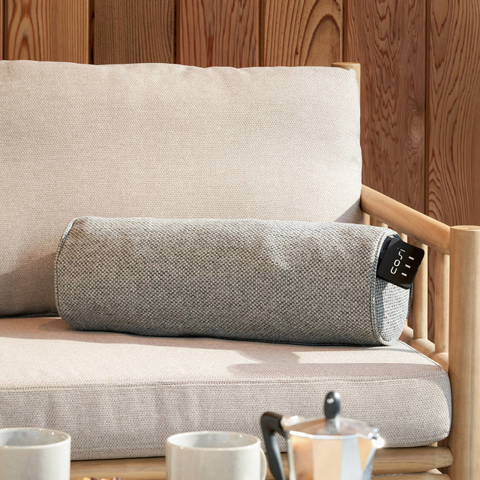 Cosipillow Comfort Grey Heated Bolster Pillow