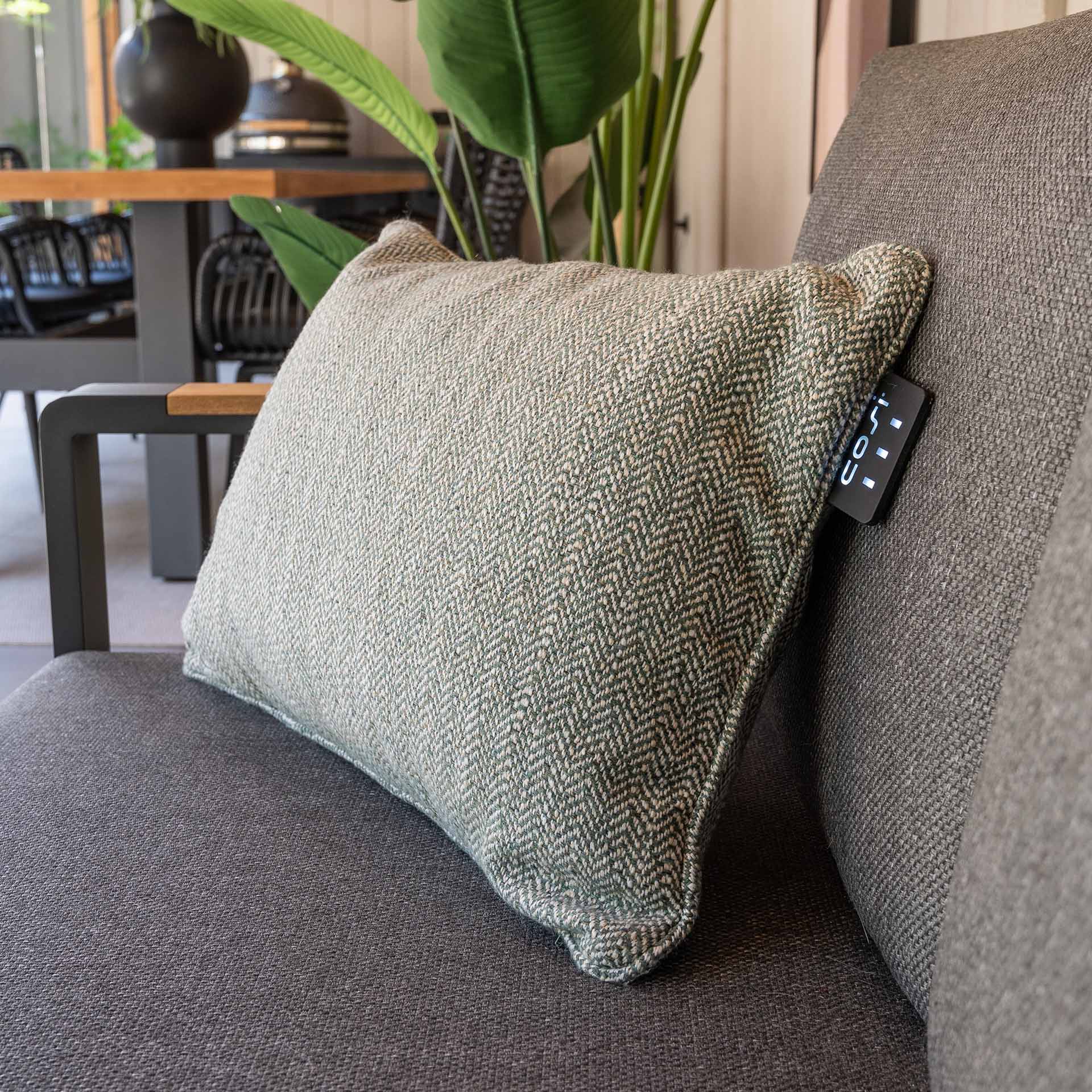 Cosipillow Comfort Rectangular Green Heated Cushion
