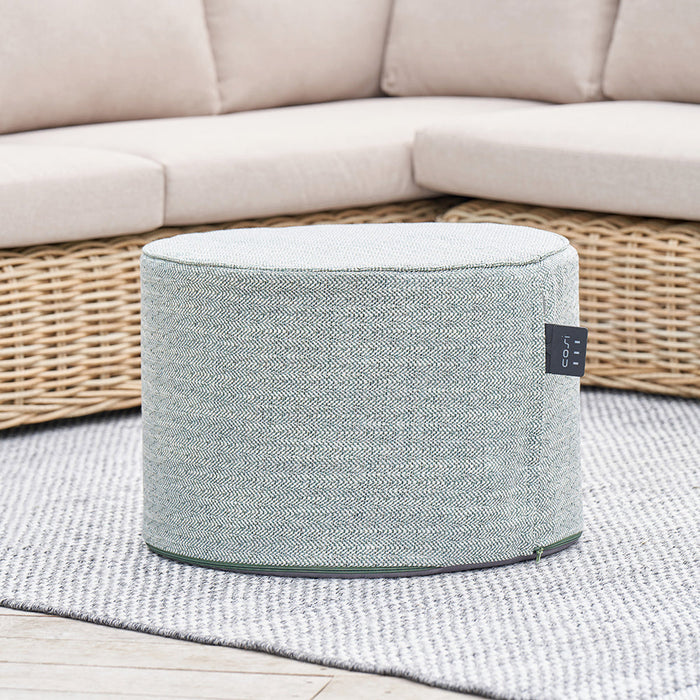 Cosipouf Comfort Short Round Green Heated Pouffe