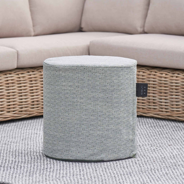 Cosipouf Comfort Tall Round Green Heated Pouffe