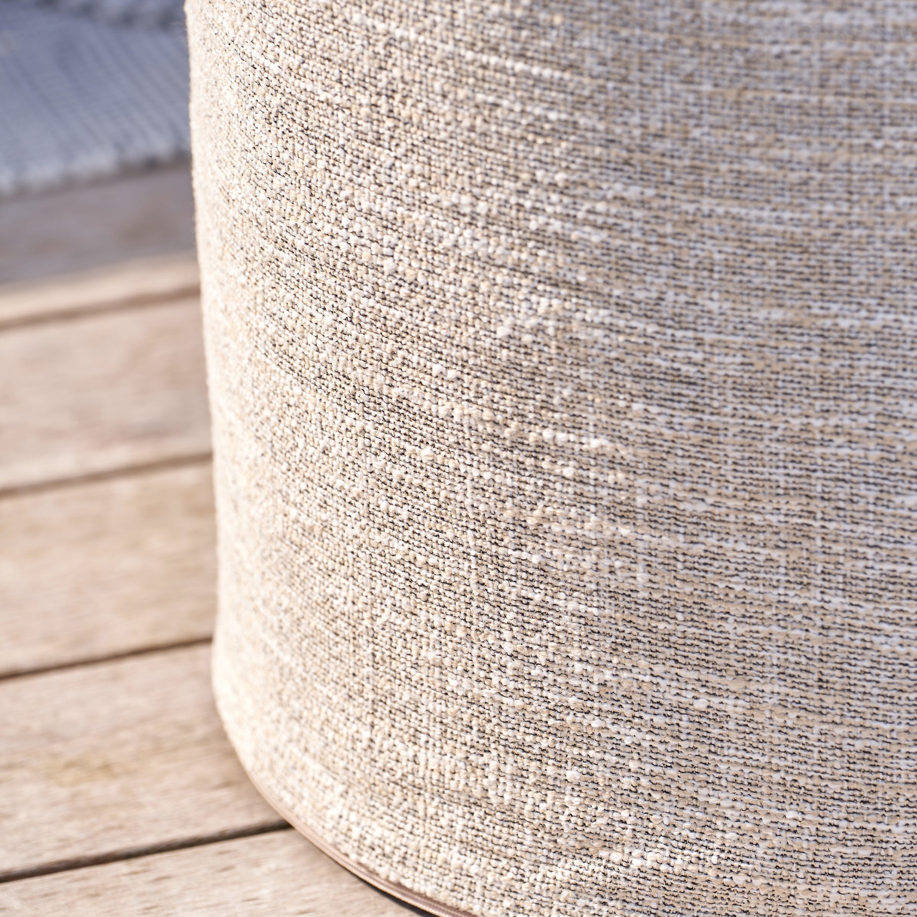 Cosipouf Comfort Tall Round Natural Heated Pouffe