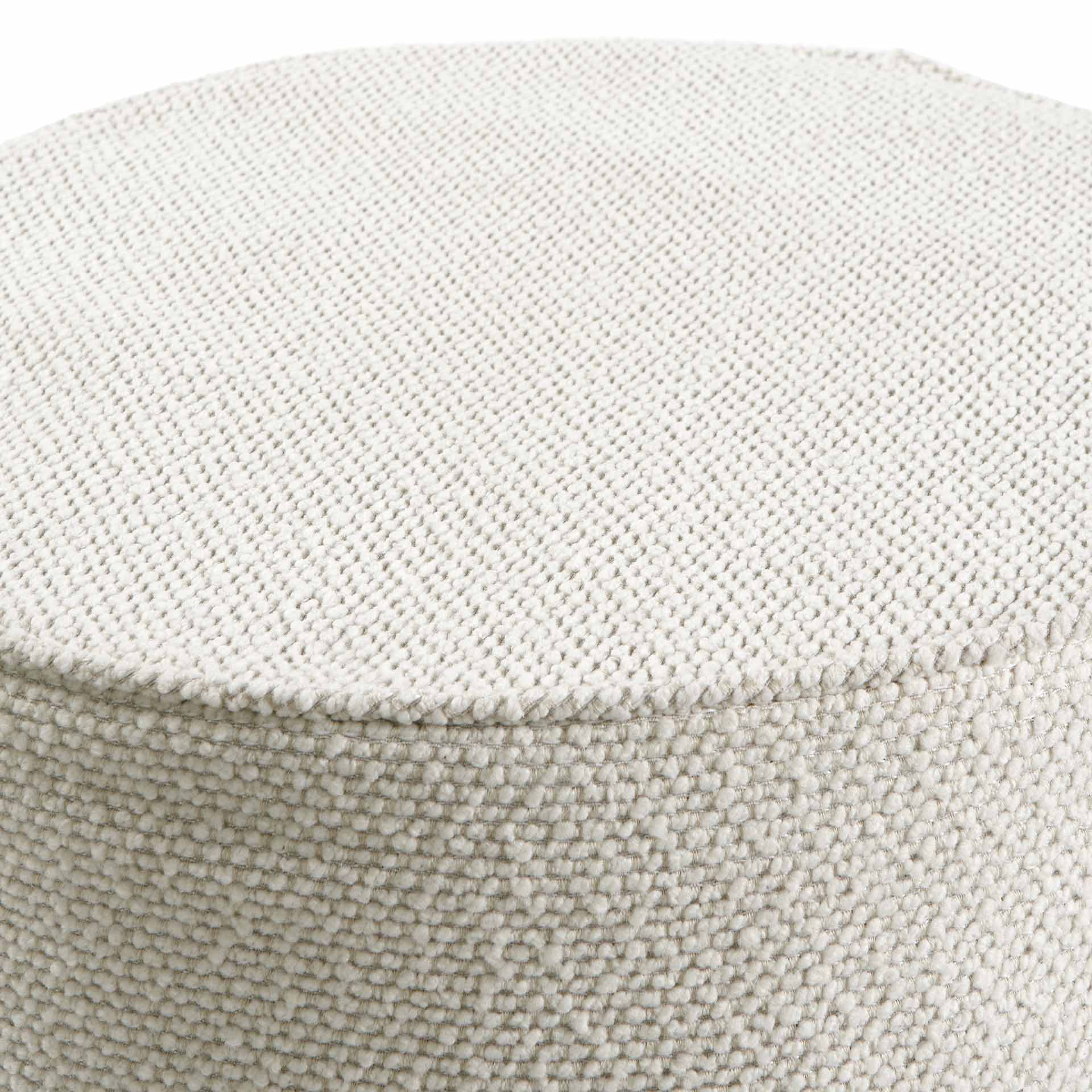 Cosipouf Comfort Tall Round Teddy Heated Pouffe