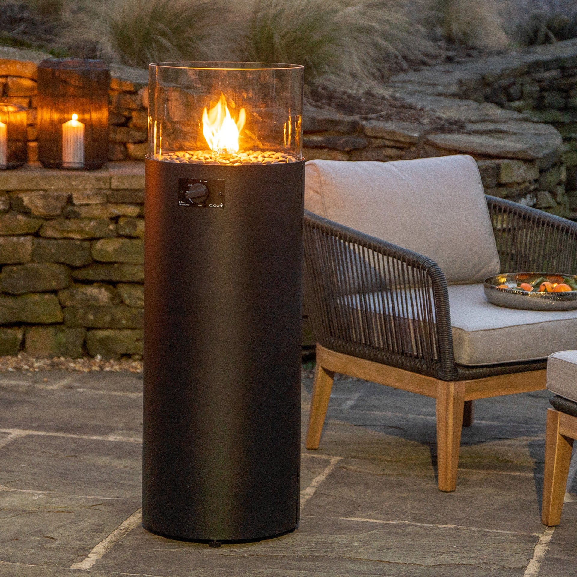 Cosipillar Black Fire Lantern