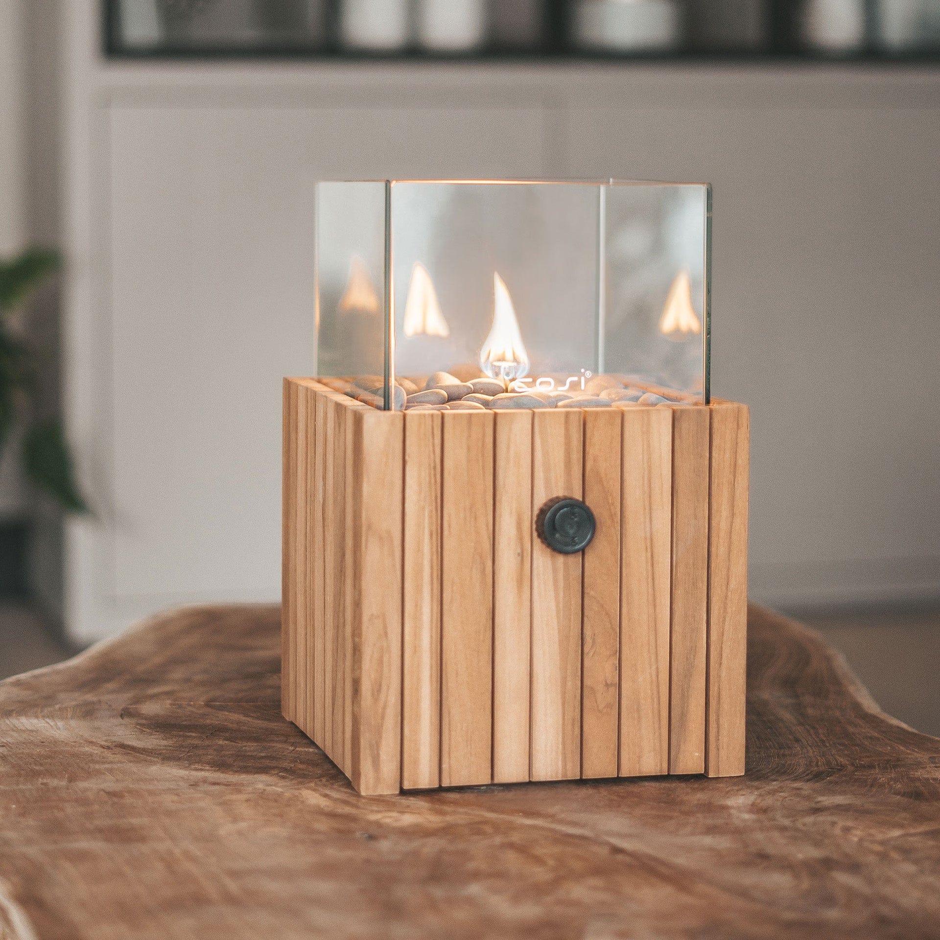 Cosiscoop Square Timber Fire Lantern