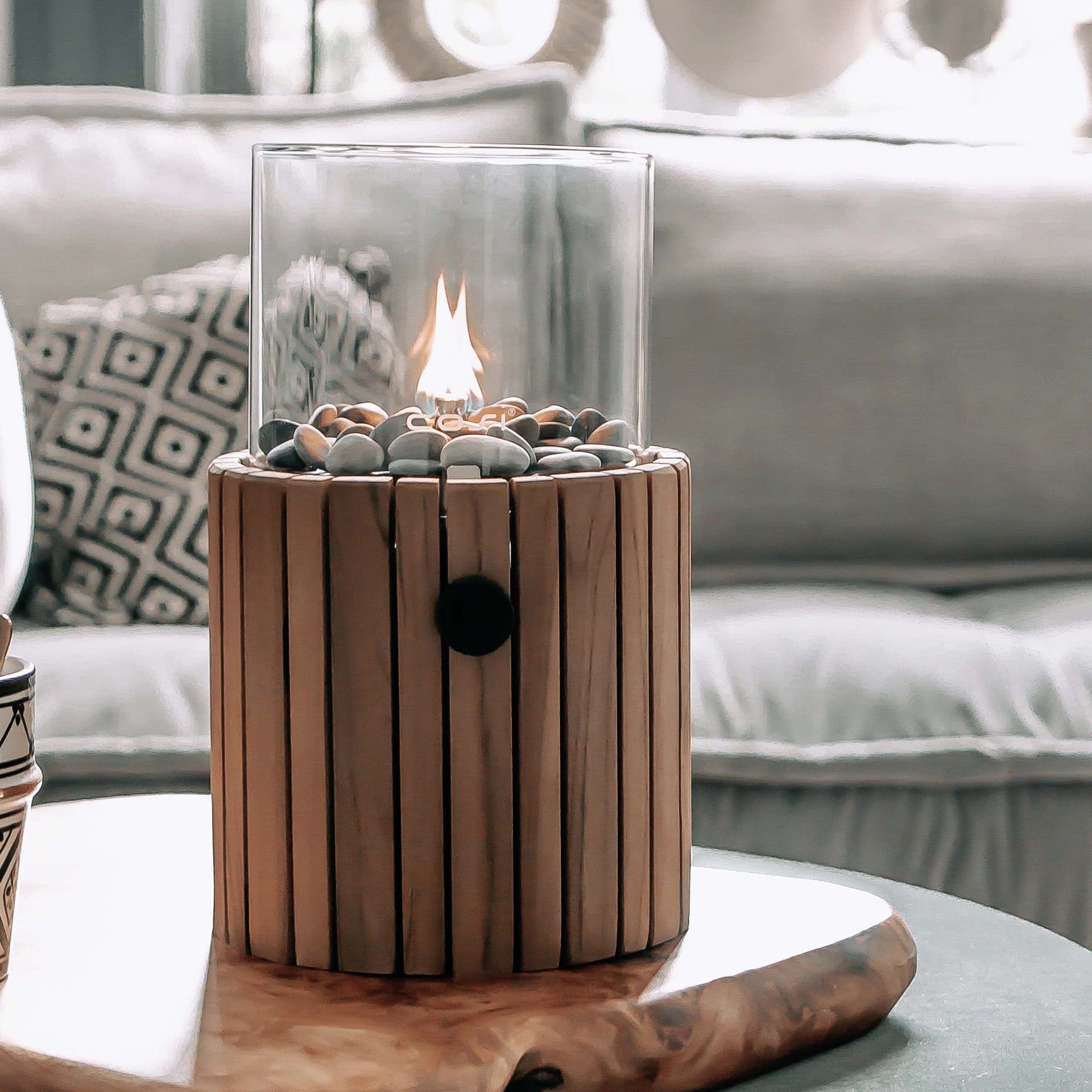 Cosiscoop Timber Round Fire Lantern