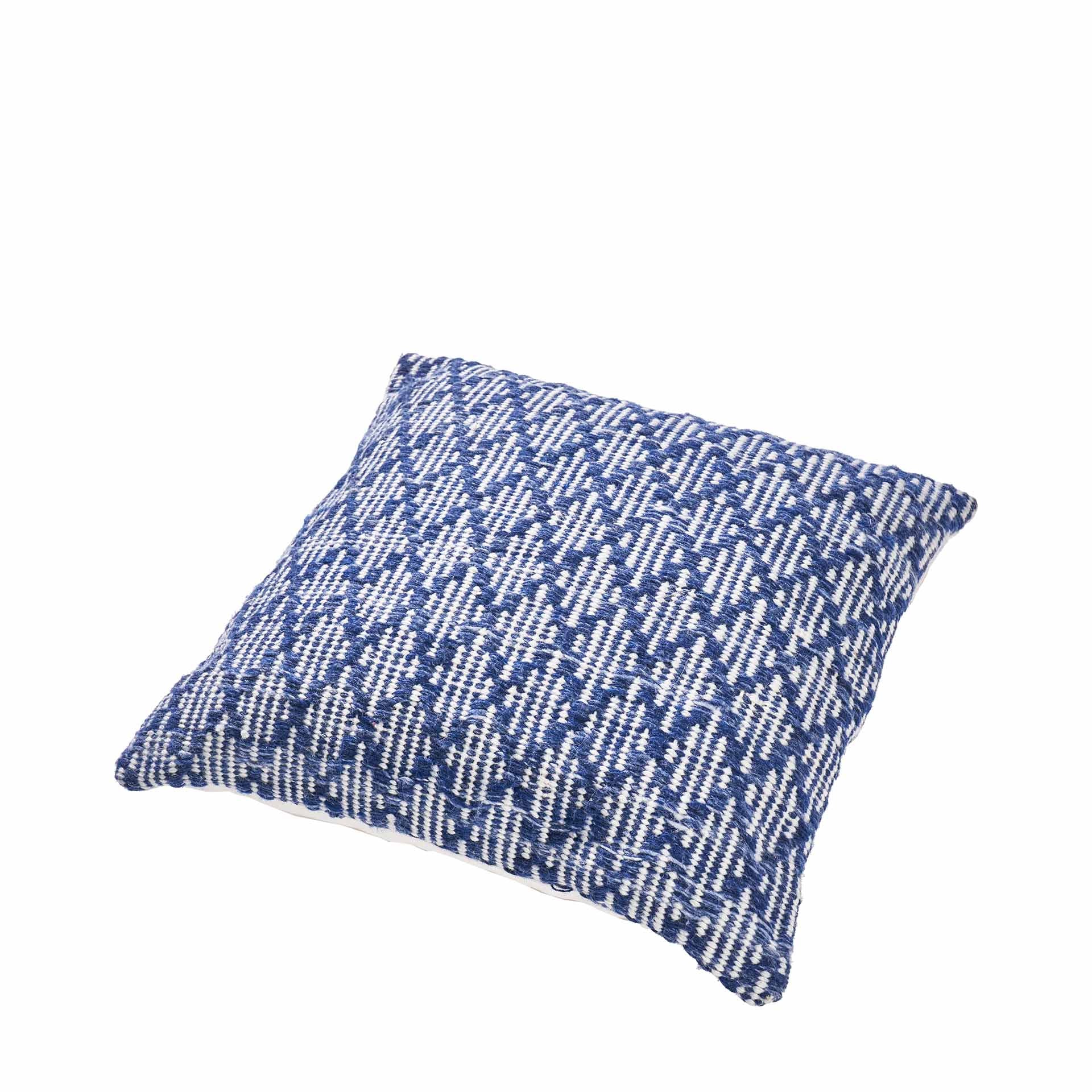 Denim Blue Ikat Outdoor Scatter Cushion