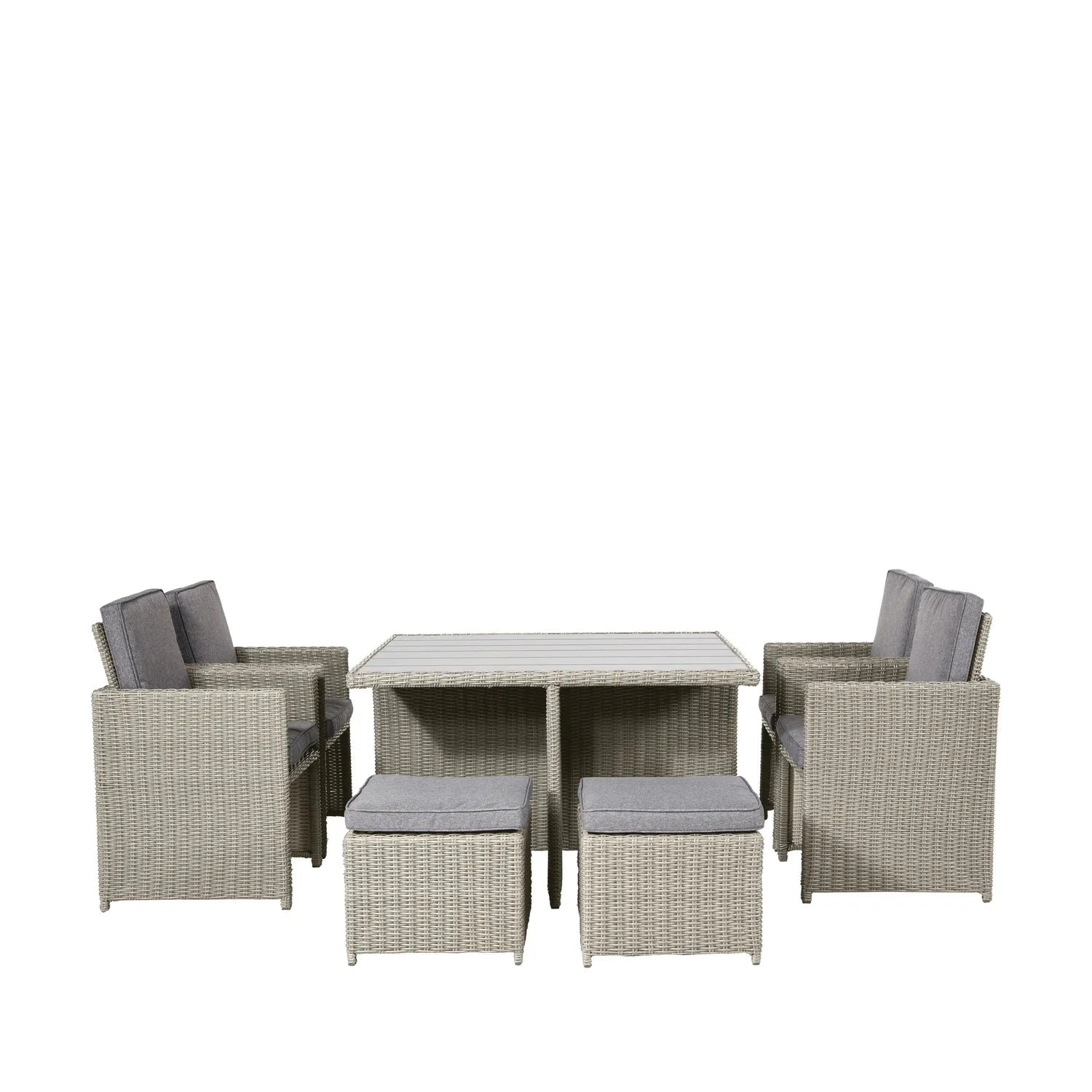 Devon Slate Grey Outdoor Cube Set with Ceramic Top