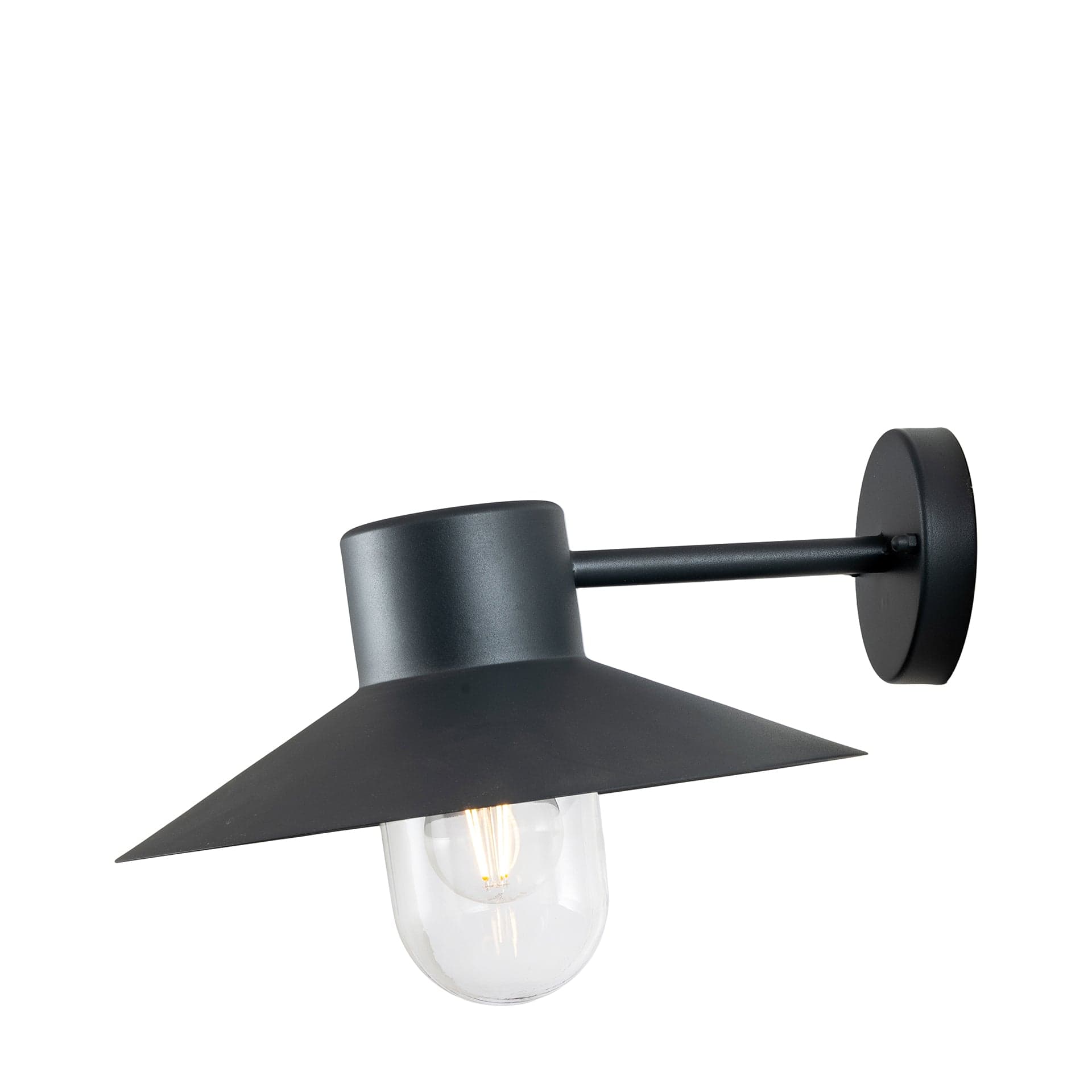 Grantham Dark Grey Outdoor Wall Light