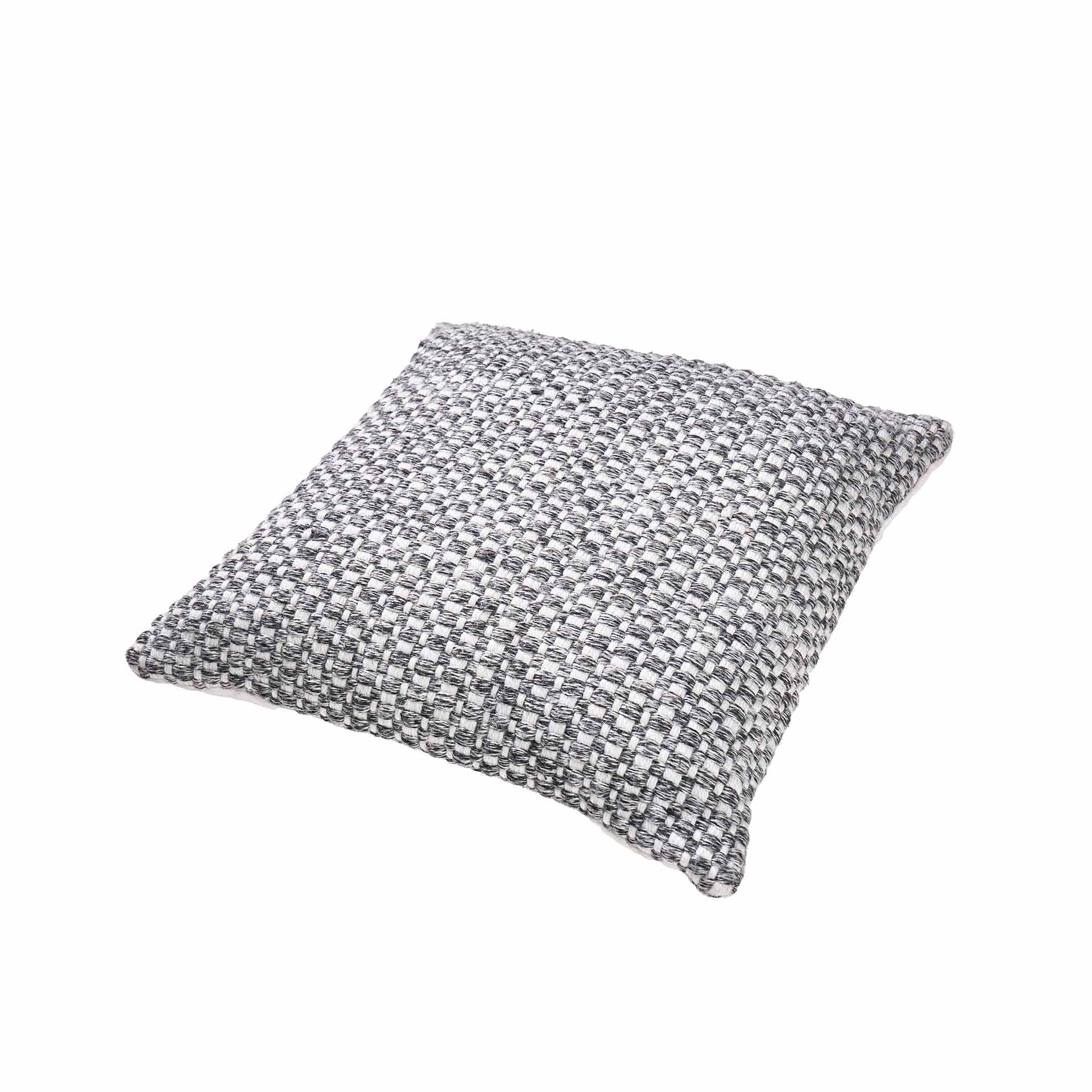 Graphite Basket Weave Outdoor Scatter Cushion
