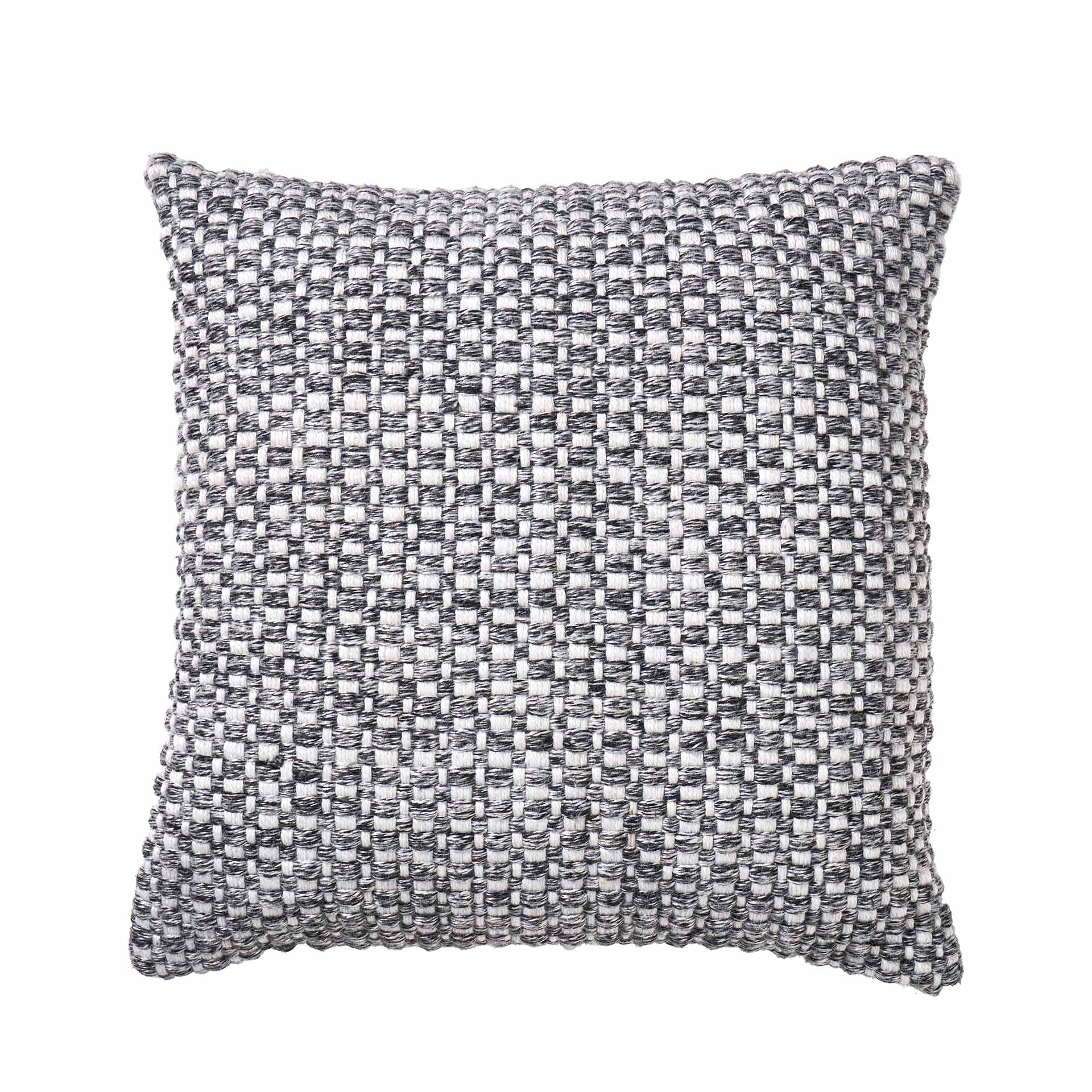 Graphite Basket Weave Outdoor Scatter Cushion