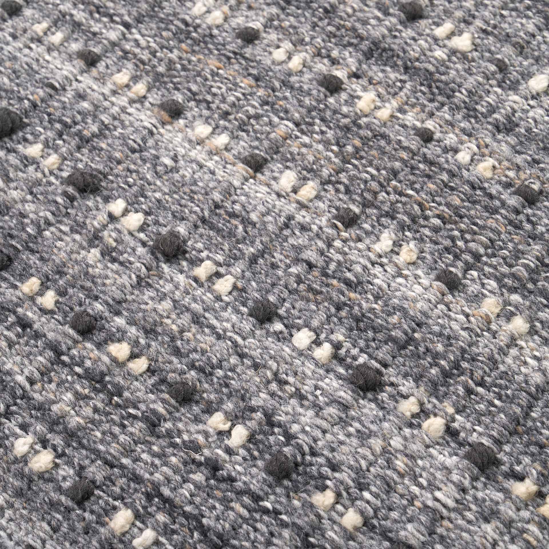 Grey Double Stitch Outdoor Rug
