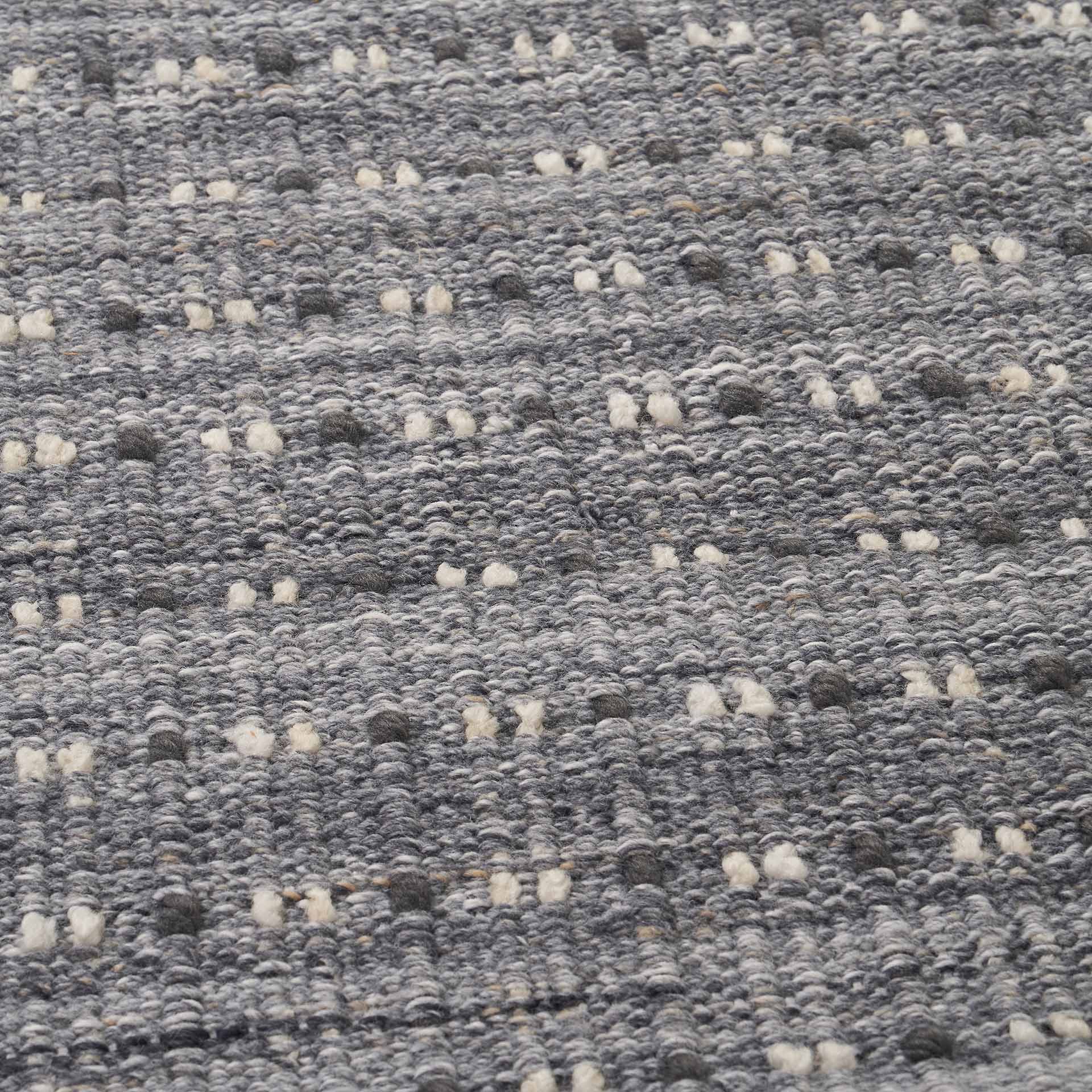 Grey Double Stitch Outdoor Rug
