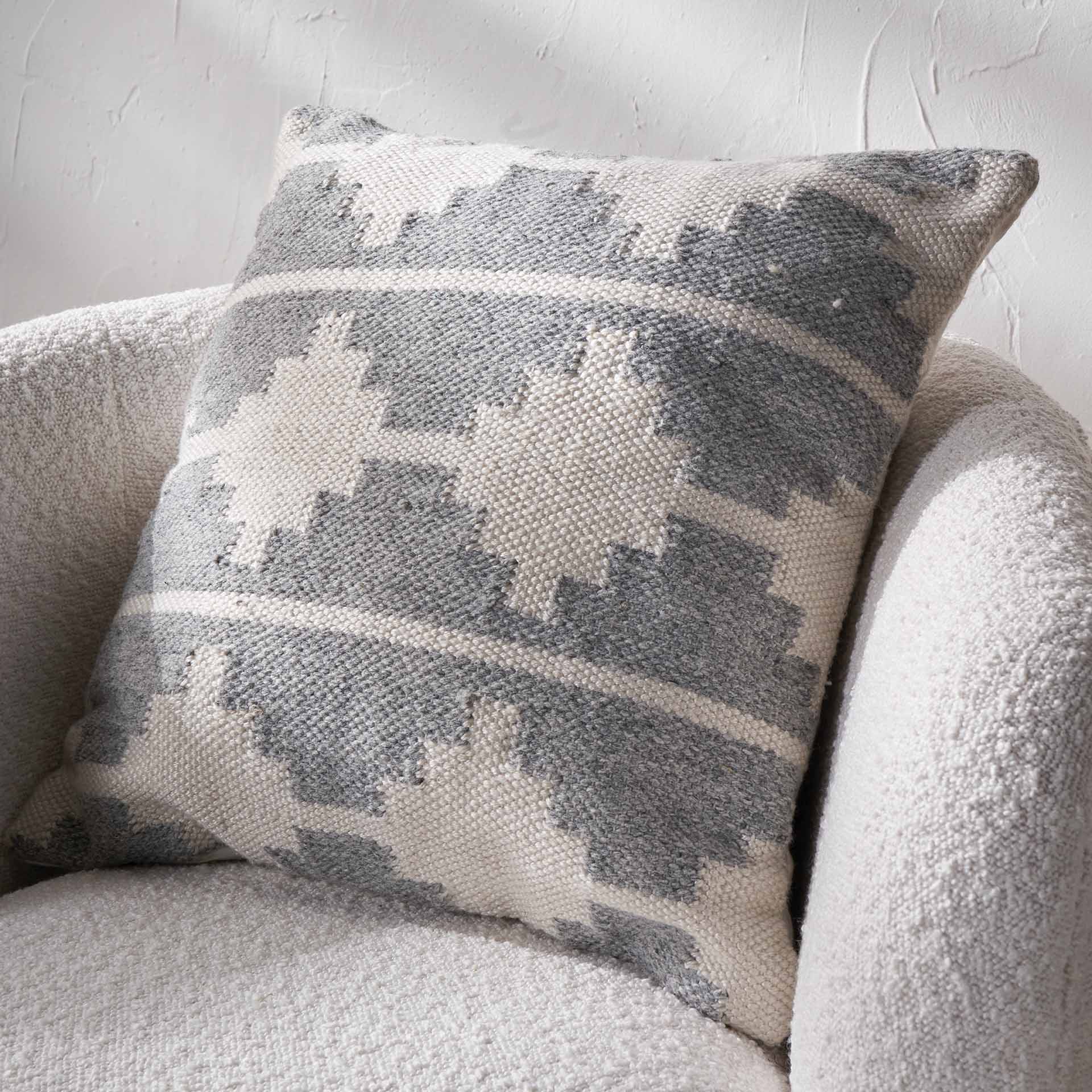 Grey Moroccan Outdoor Scatter Cushion