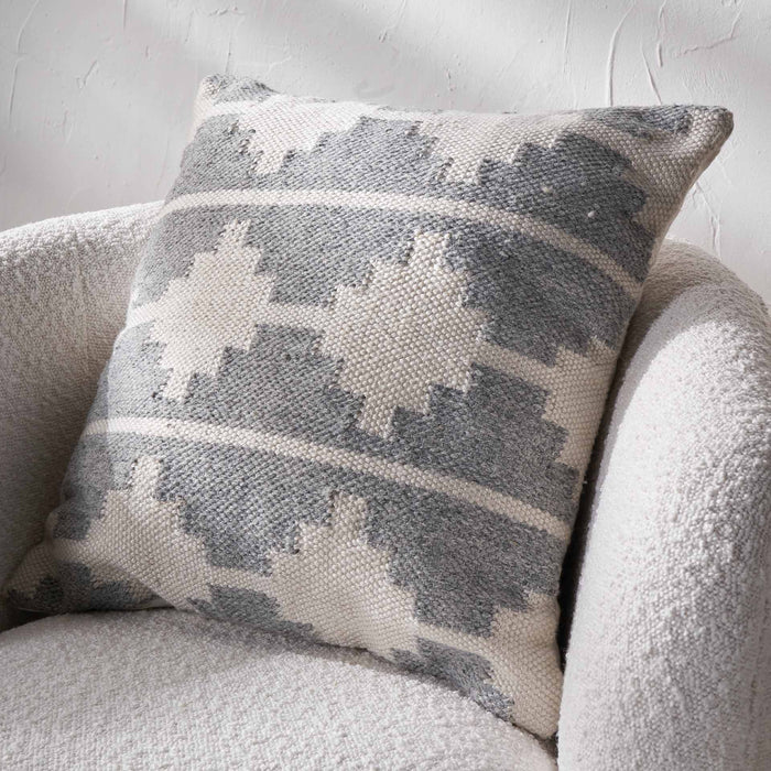 Grey Moroccan Outdoor Scatter Cushion