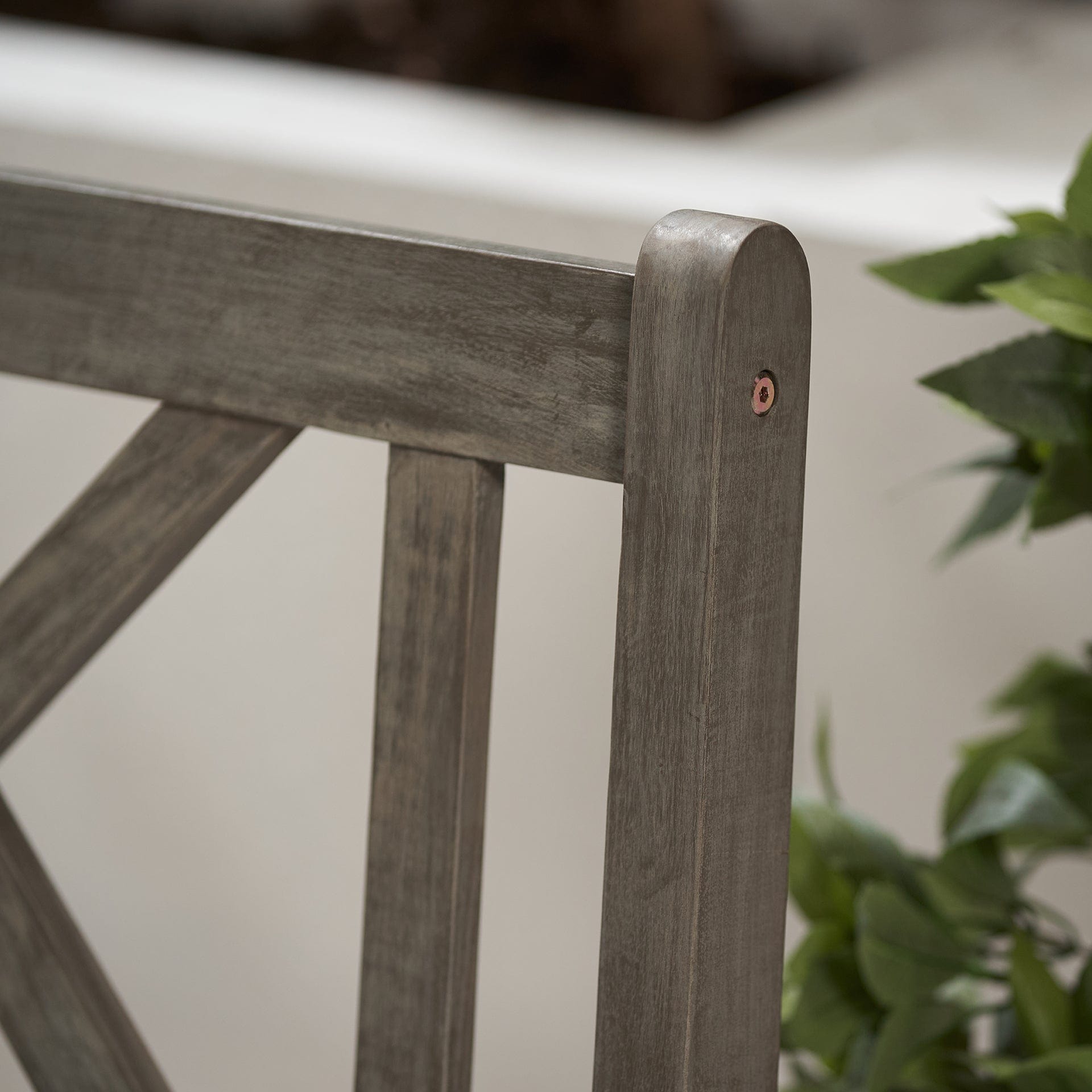 Hawthorne Antique Grey 2 Seater Bench