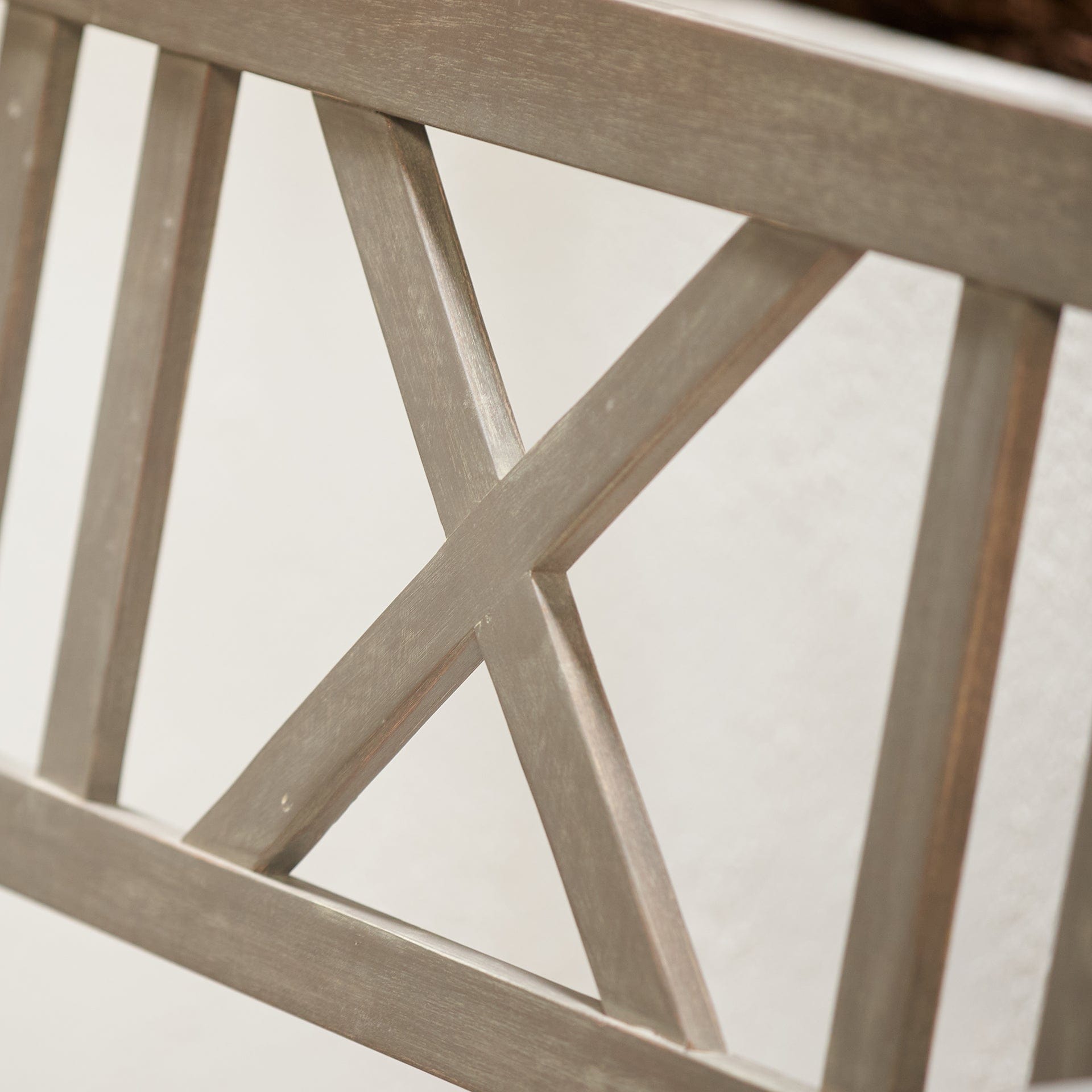 Hawthorne Antique Grey 3 Seater Bench