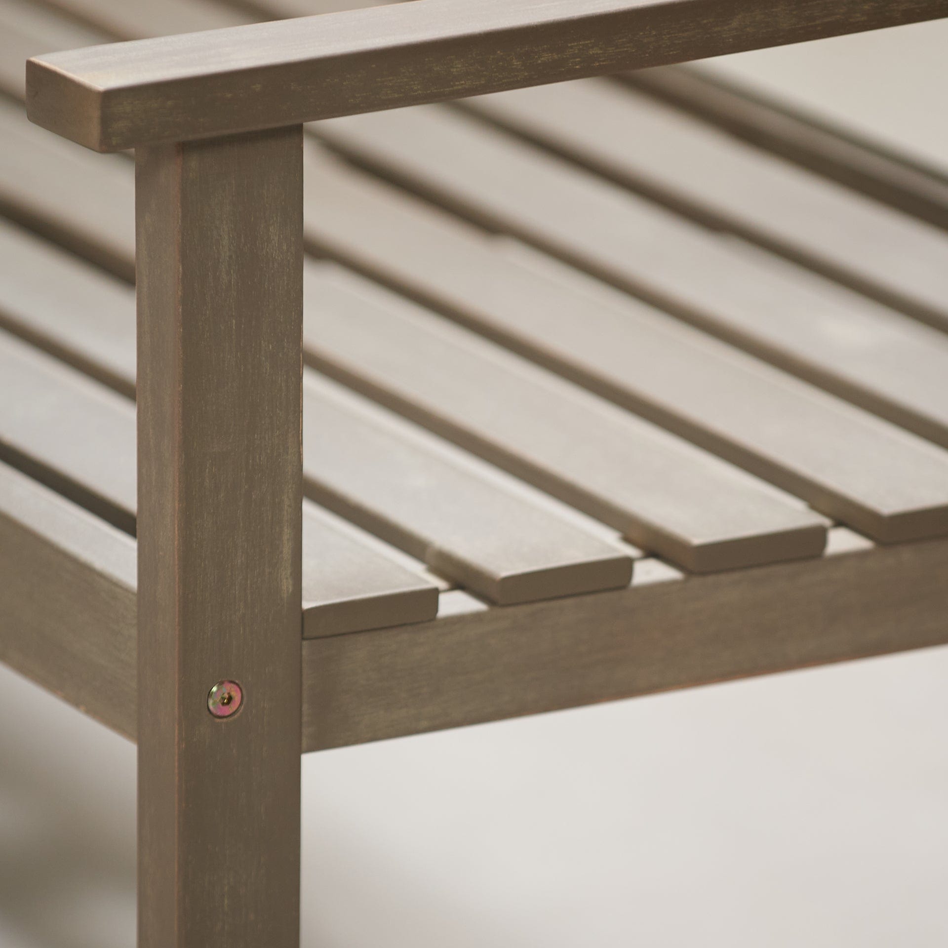 Hawthorne Antique Grey 3 Seater Bench