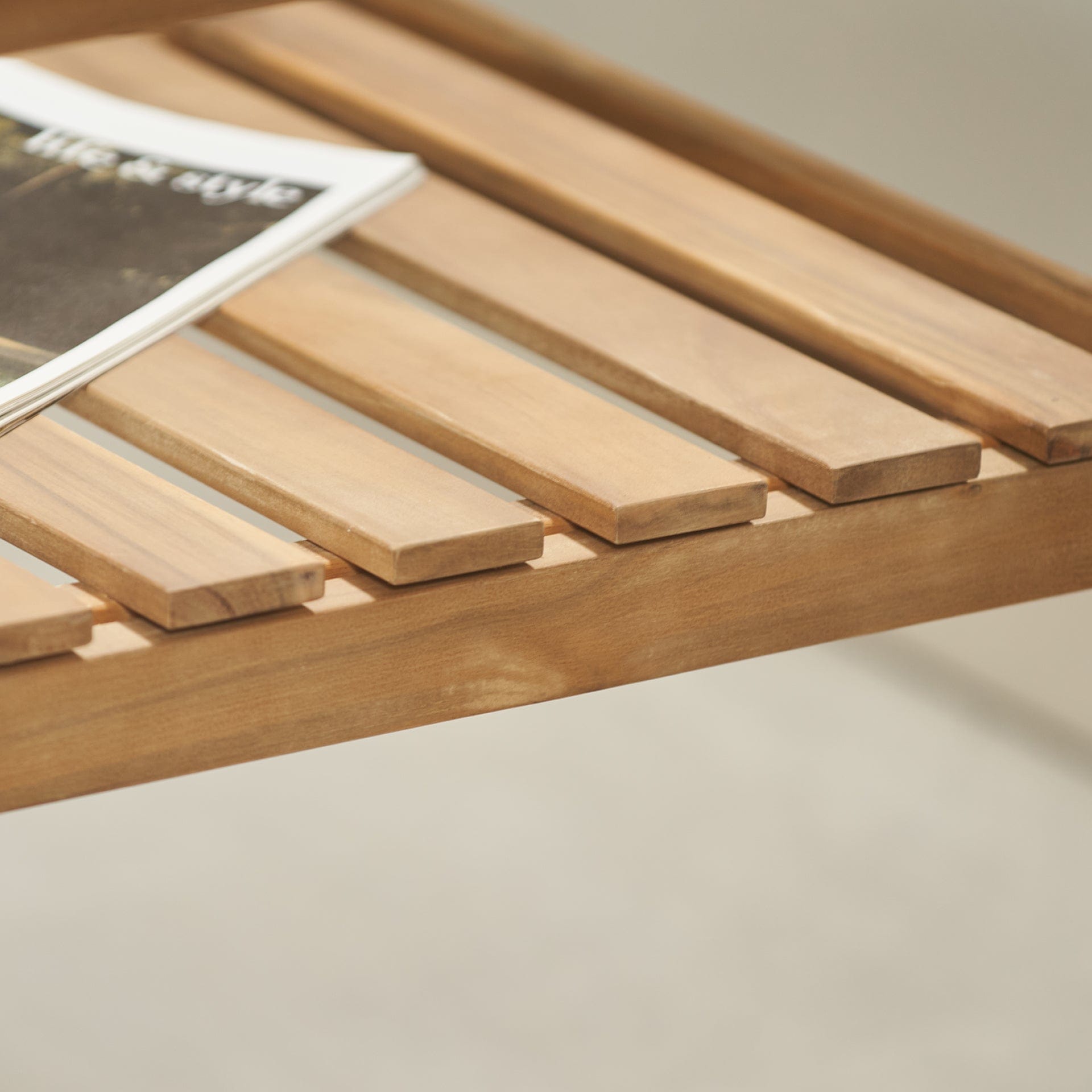 Hawthorne Light Teak 3 Seater Bench