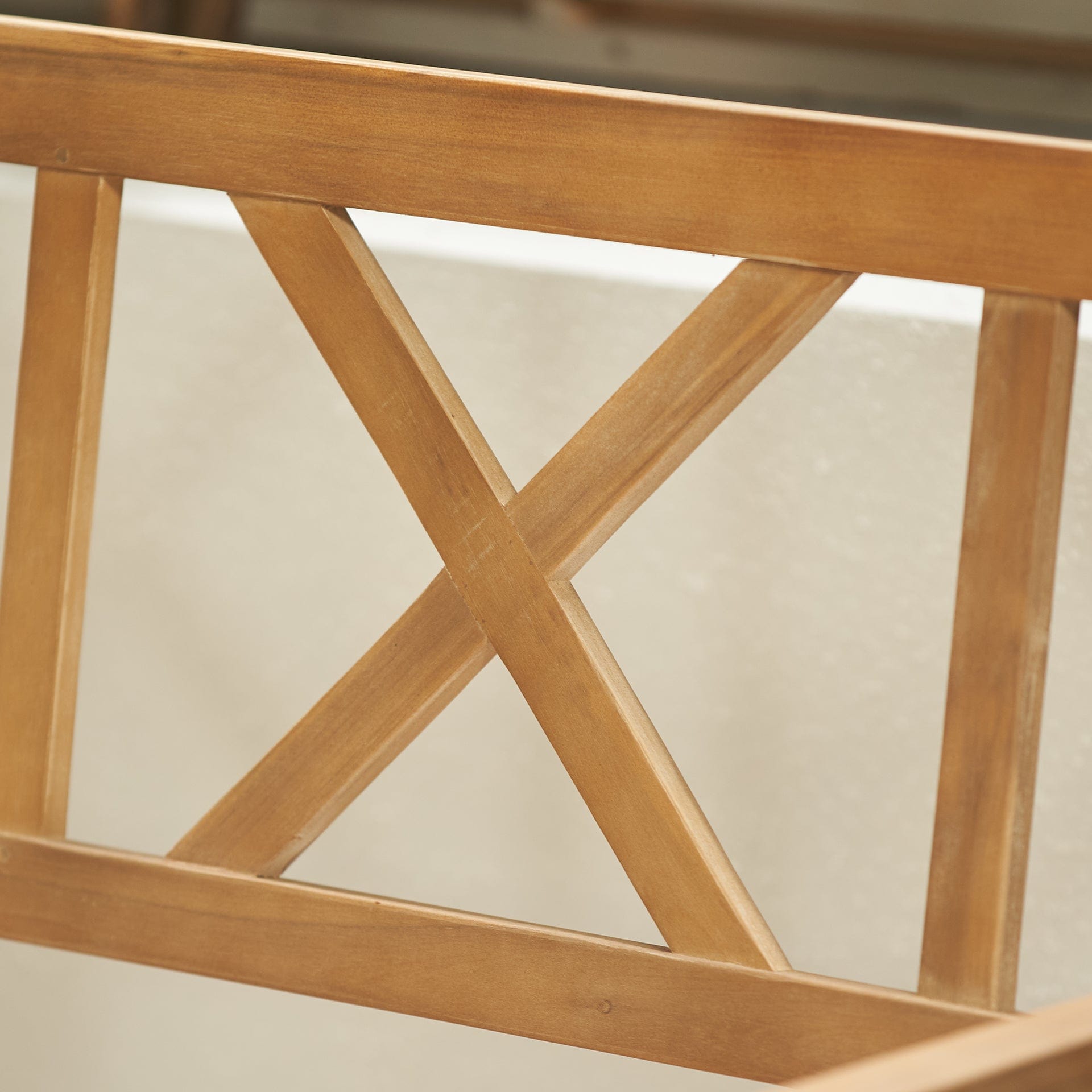 Hawthorne Light Teak 3 Seater Bench